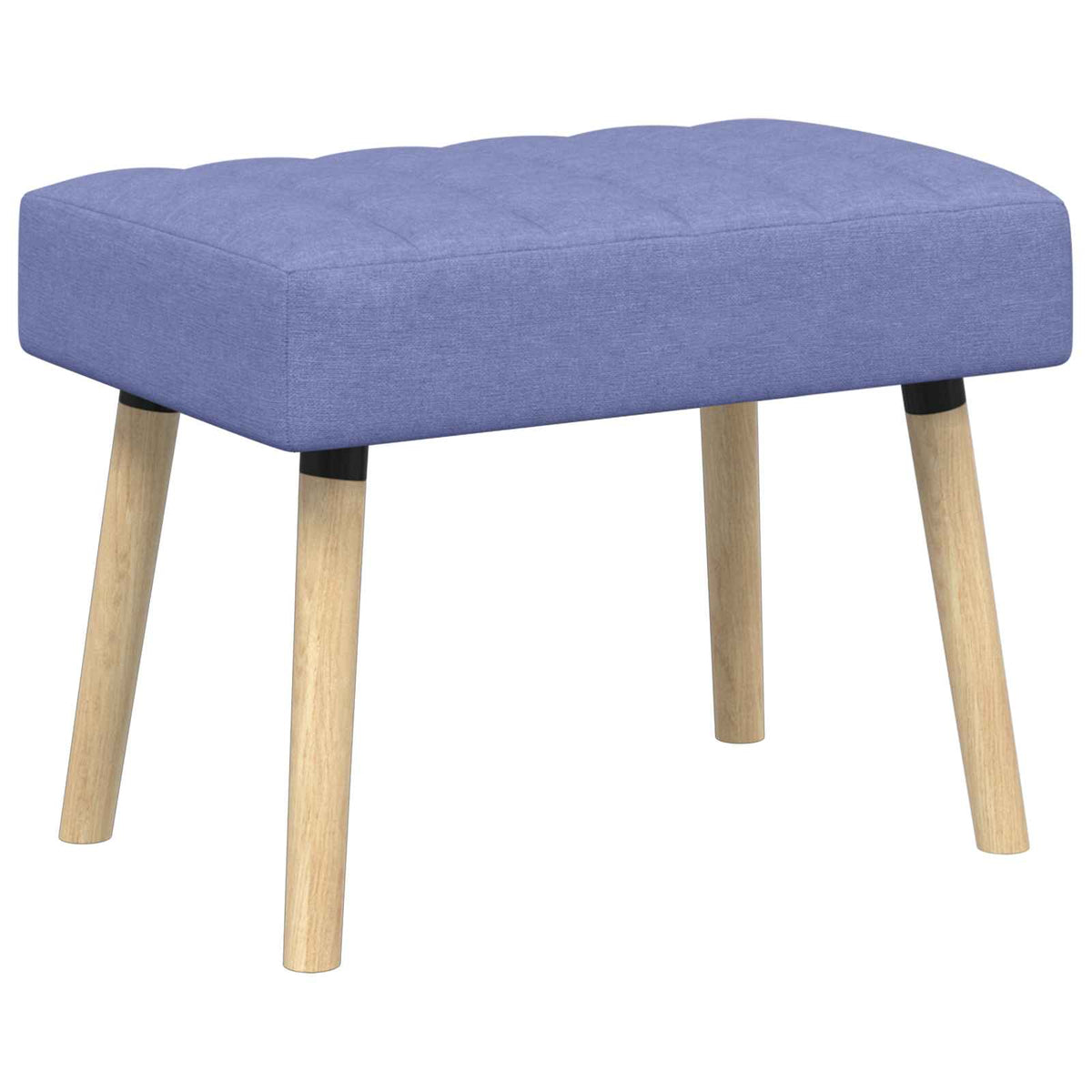vidaXL Kanaal-geplooide bank Lichtgrijs 60 x 40 x 45 cm Stof