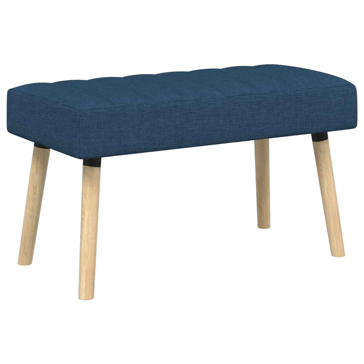 vidaXL Kanaal-geplooide bank Lichtgrijs 60 x 40 x 45 cm Stof