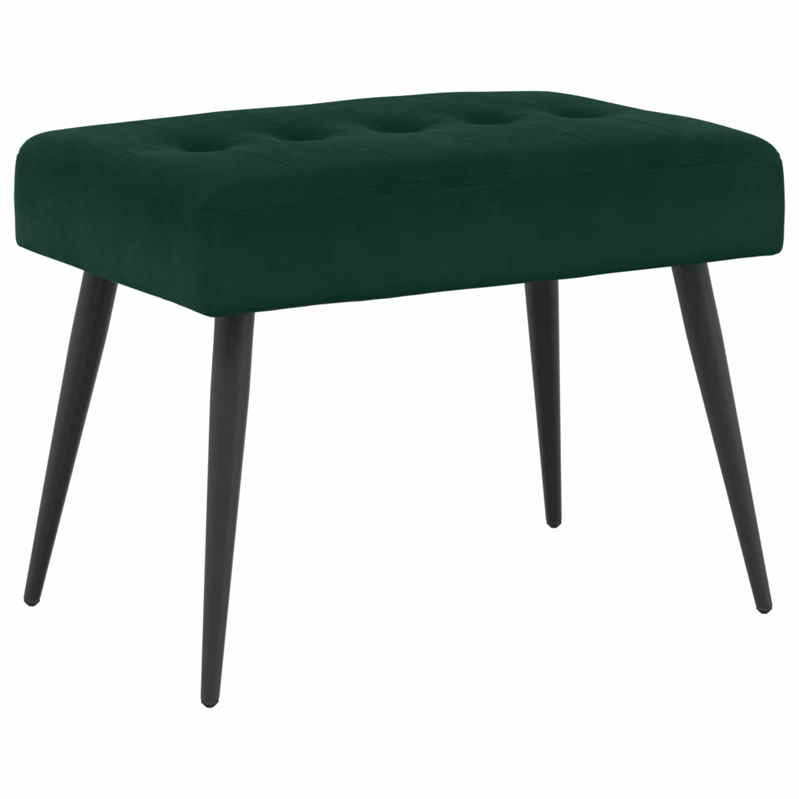 vidaXL Bank met knoopverstelling Lichtgrijs 60 x 40 x 45 cm Fluweel