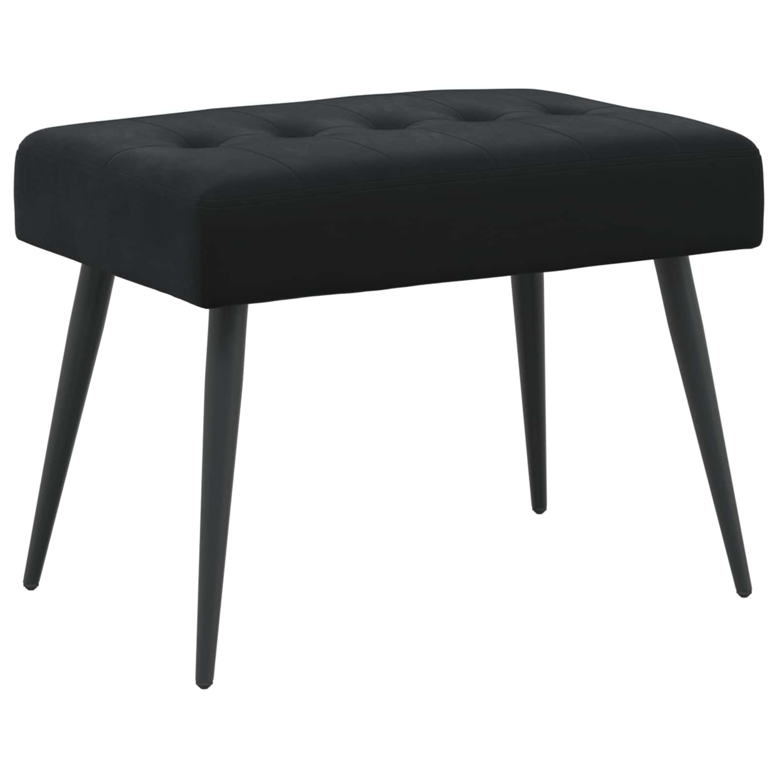 vidaXL Bank met knoopverstelling Lichtgrijs 60 x 40 x 45 cm Fluweel