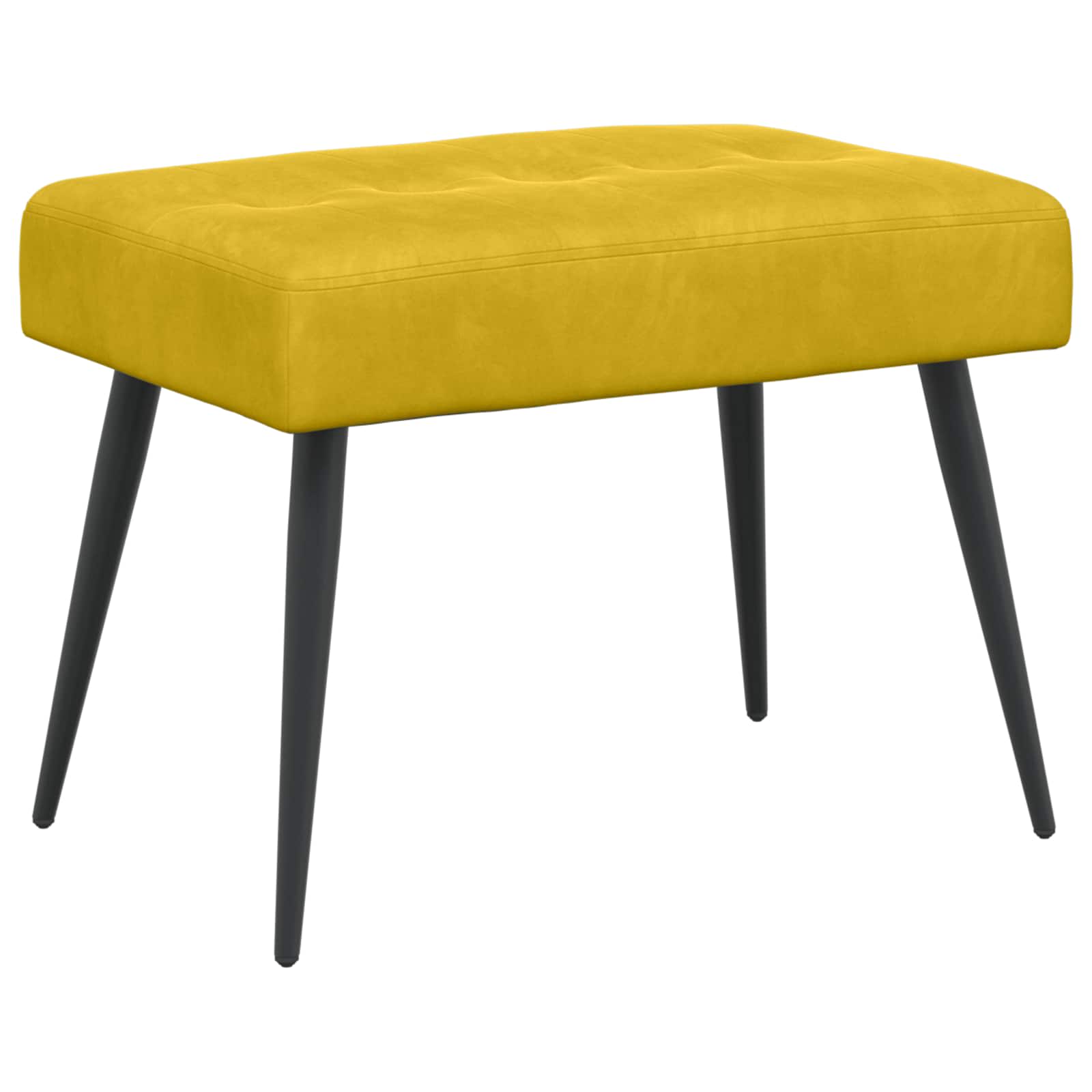 vidaXL Bank met knoopverstelling Lichtgrijs 60 x 40 x 45 cm Fluweel