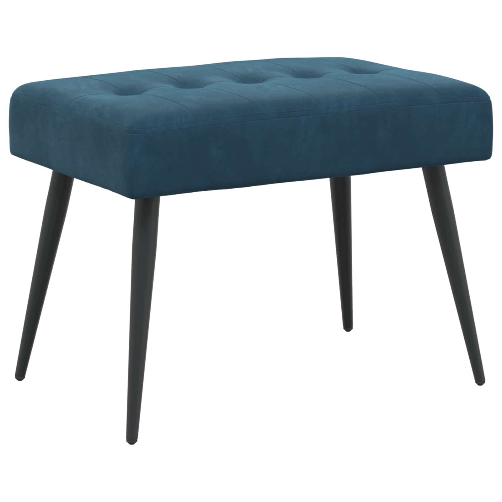 vidaXL Bank met knoopverstelling Lichtgrijs 60 x 40 x 45 cm Fluweel