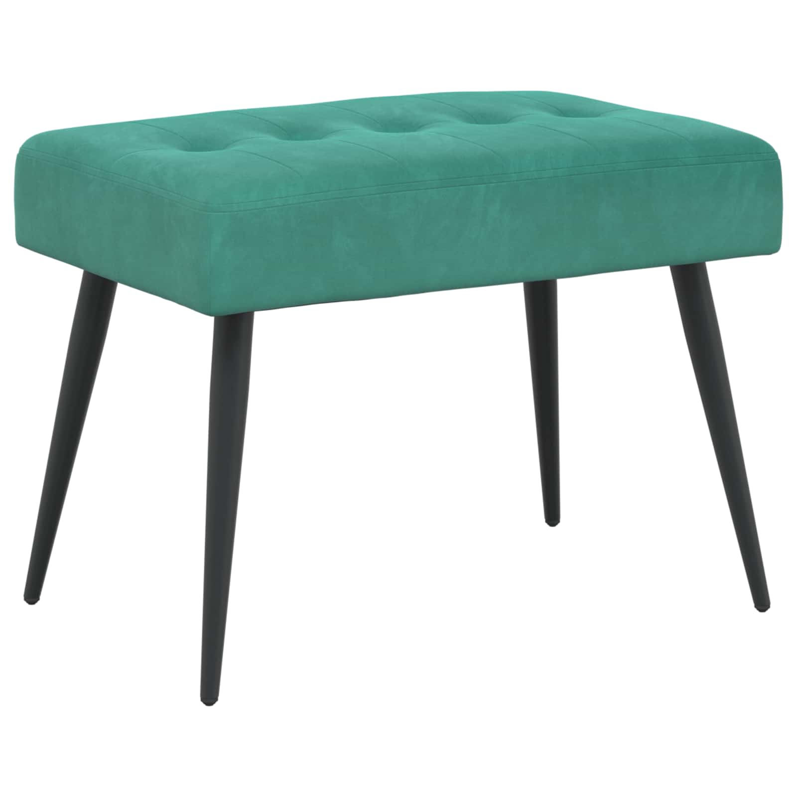 vidaXL Bank met knoopverstelling Lichtgrijs 60 x 40 x 45 cm Fluweel