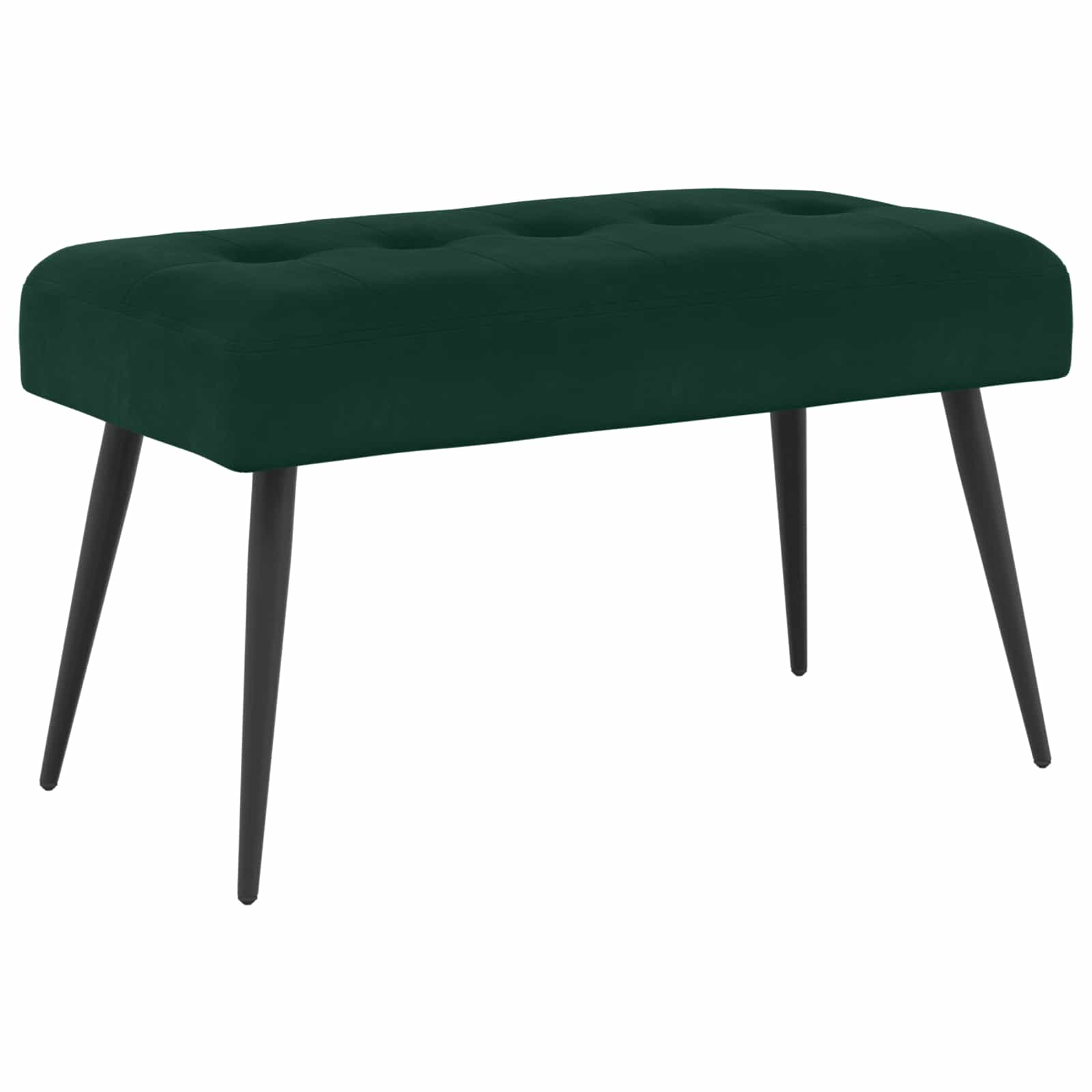 vidaXL Bank met knoopverstelling Lichtgrijs 60 x 40 x 45 cm Fluweel