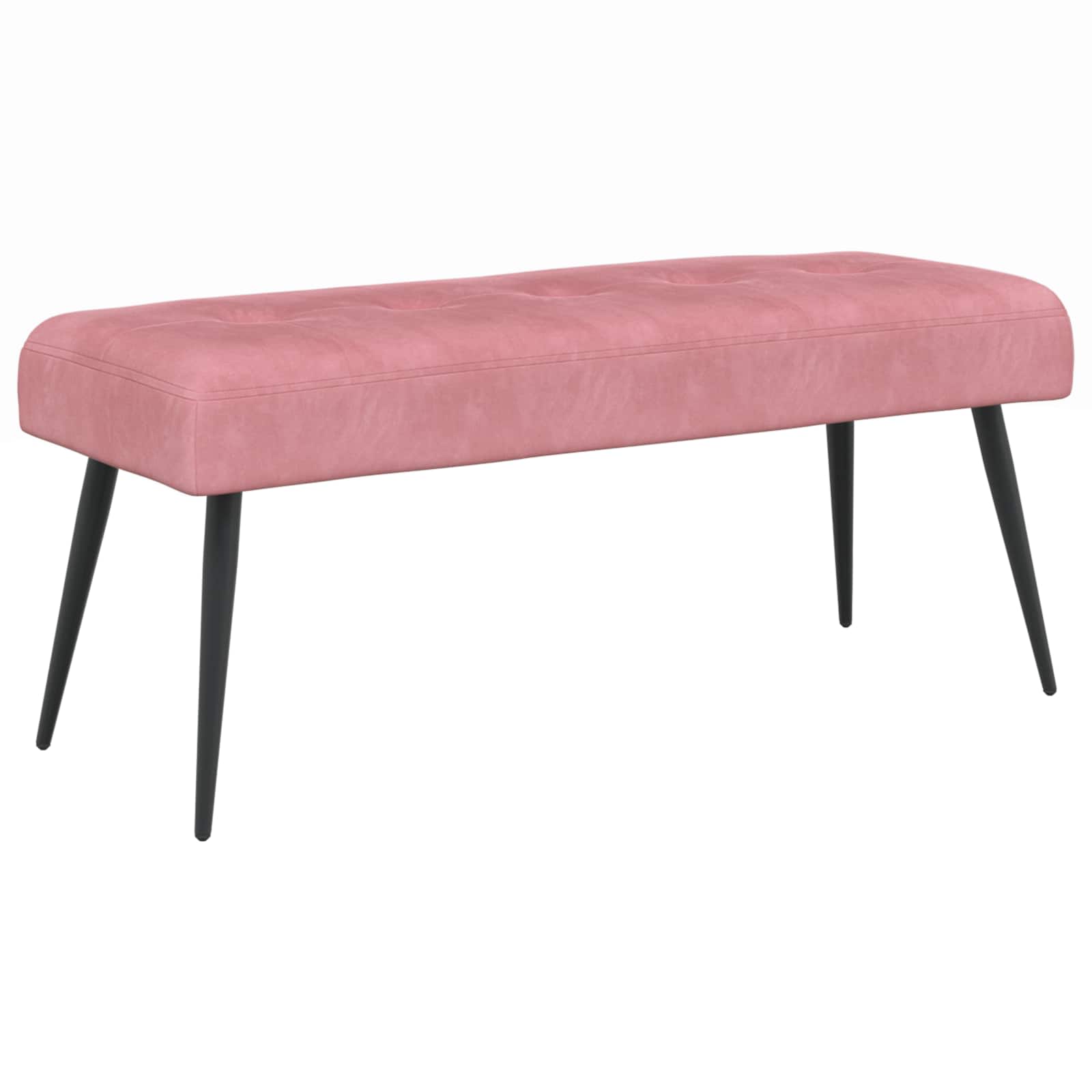vidaXL Bank met knoopverstelling Lichtgrijs 60 x 40 x 45 cm Fluweel
