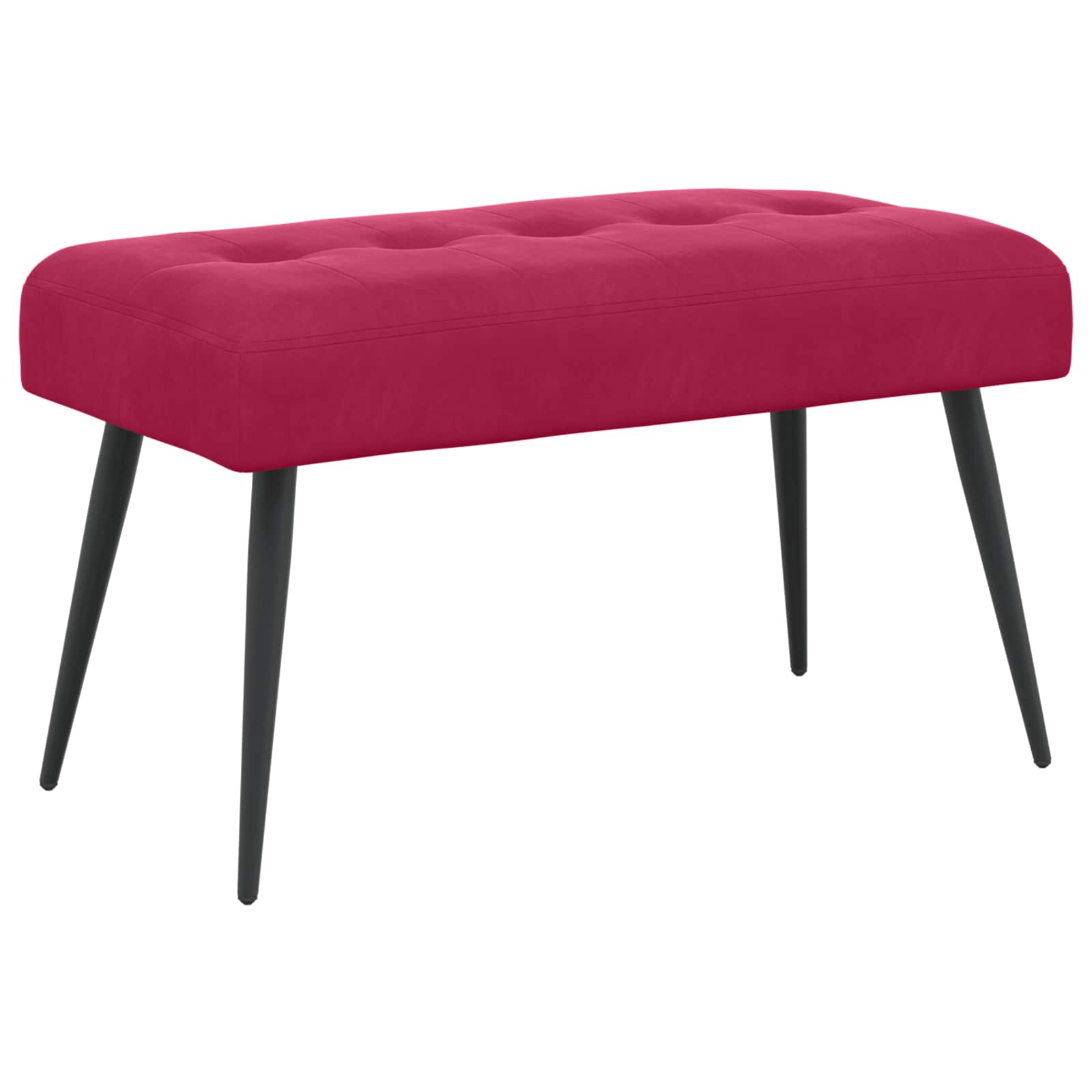 vidaXL Bank met knoopverstelling Lichtgrijs 60 x 40 x 45 cm Fluweel
