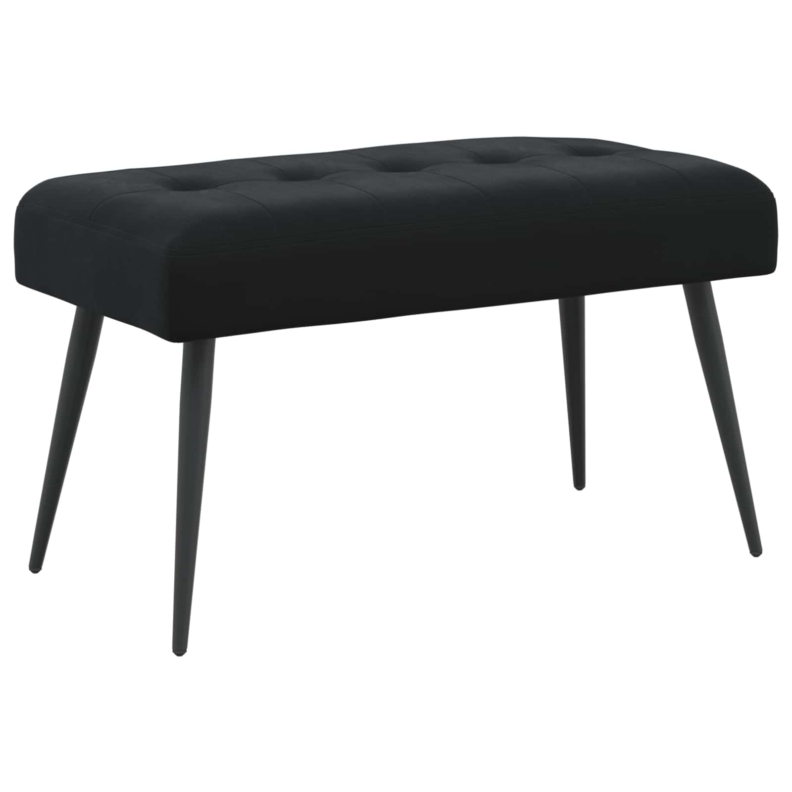 vidaXL Bank met knoopverstelling Lichtgrijs 60 x 40 x 45 cm Fluweel
