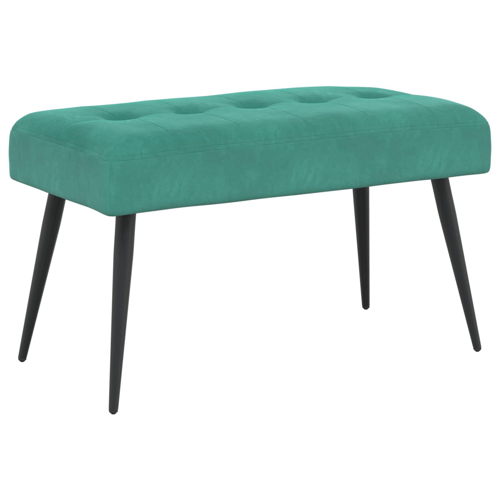vidaXL Bank met knoopverstelling Lichtgrijs 60 x 40 x 45 cm Fluweel