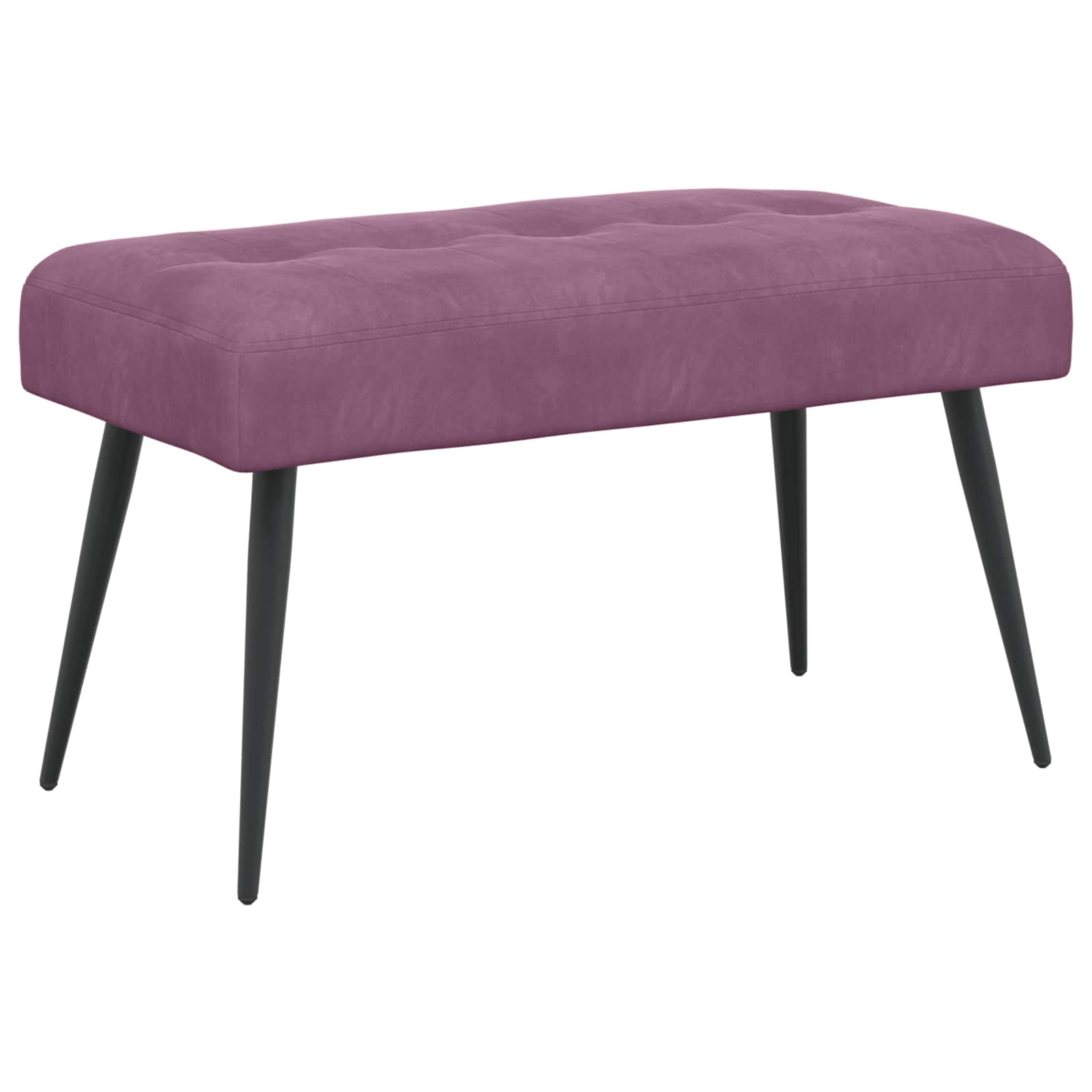 vidaXL Bank met knoopverstelling Lichtgrijs 60 x 40 x 45 cm Fluweel
