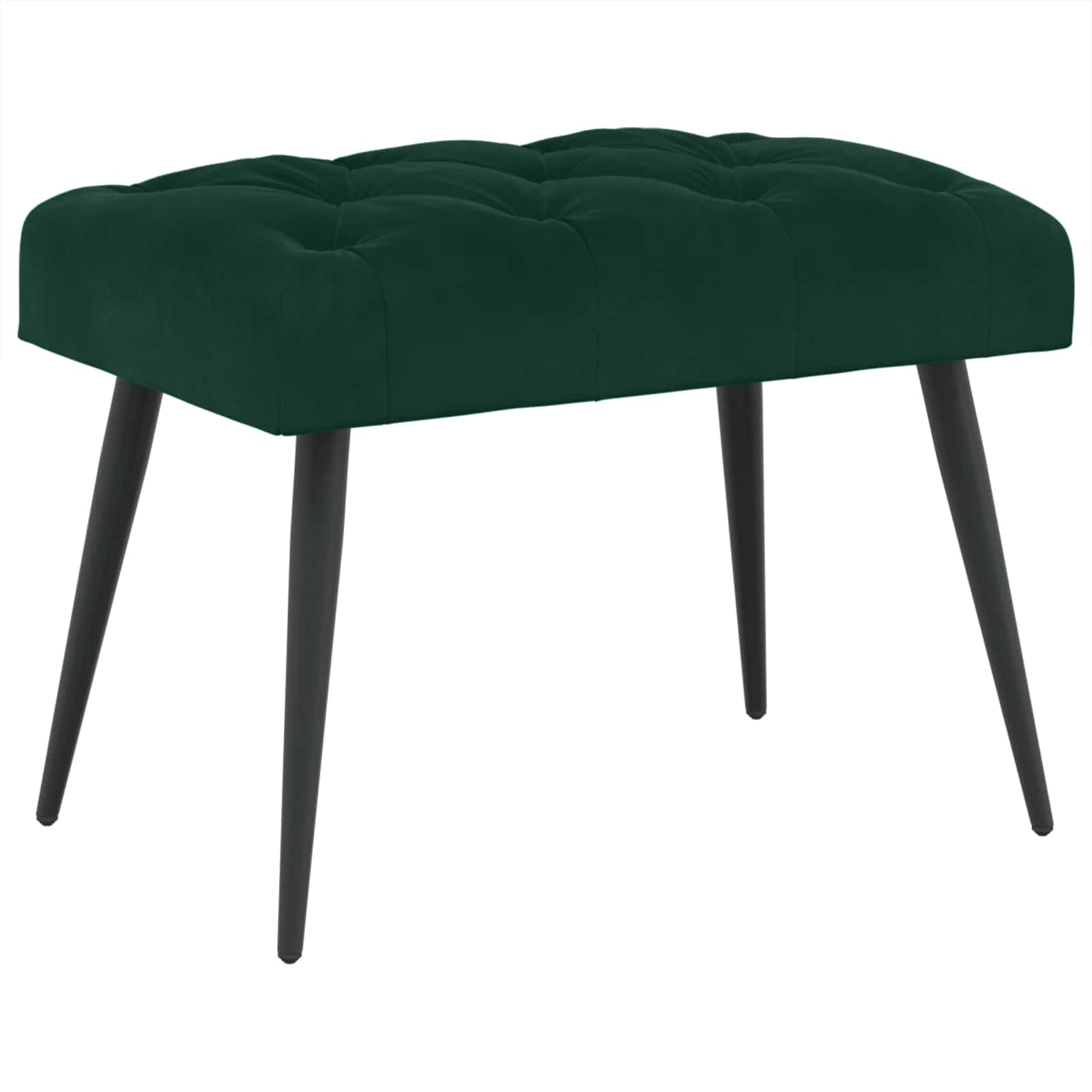vidaXL Bank met knoopverstelling Lichtgrijs 60 x 40 x 45 cm Fluweel