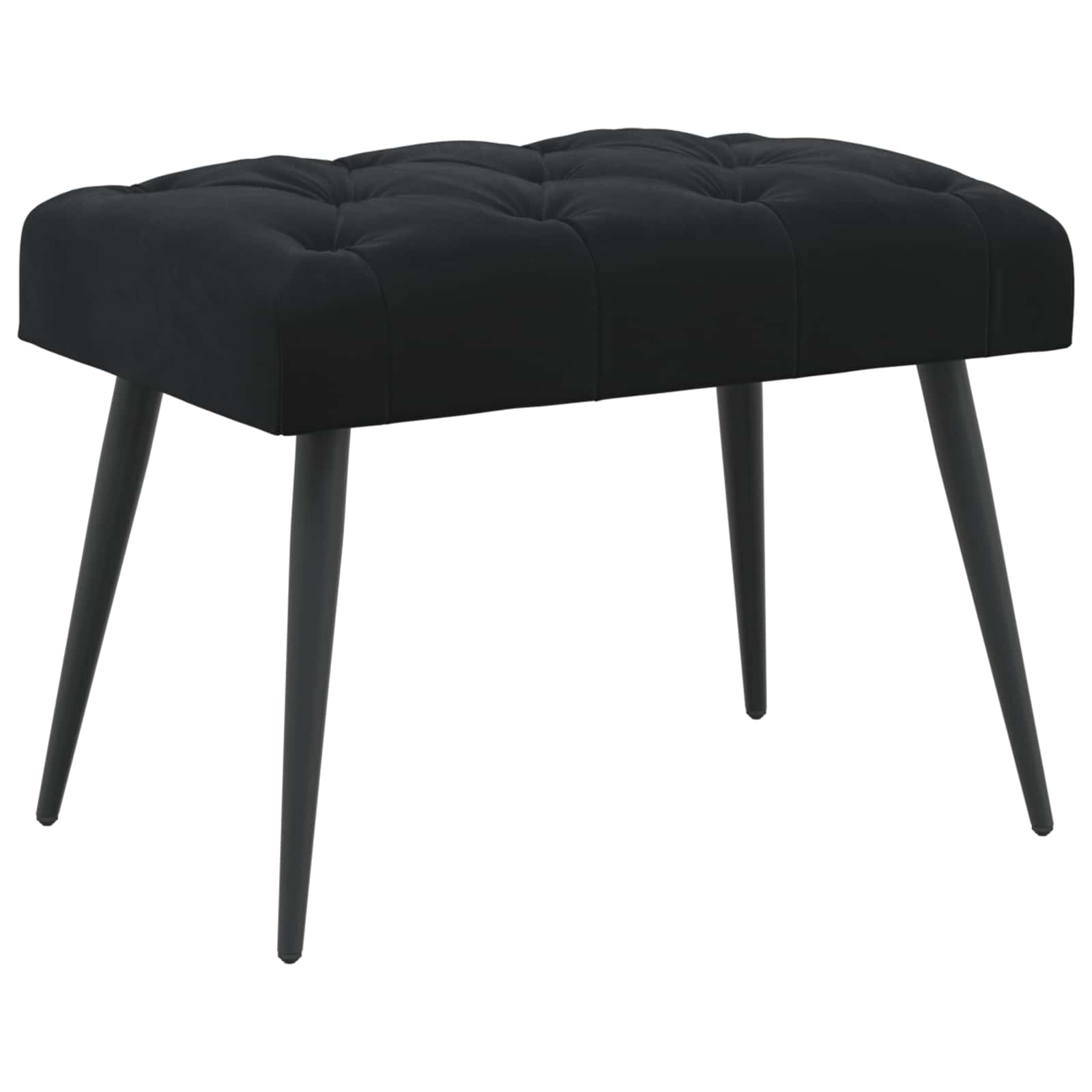 vidaXL Bank met knoopverstelling Lichtgrijs 60 x 40 x 45 cm Fluweel