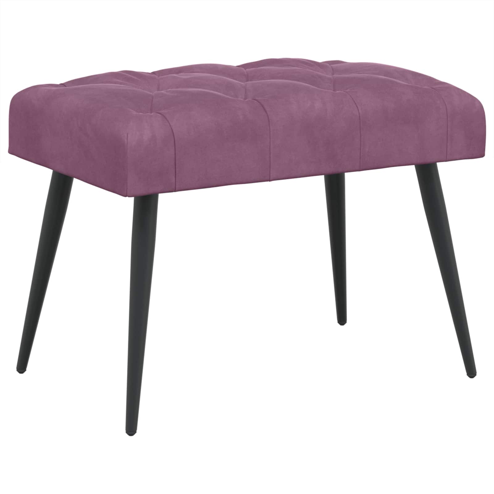 vidaXL Bank met knoopverstelling Lichtgrijs 60 x 40 x 45 cm Fluweel