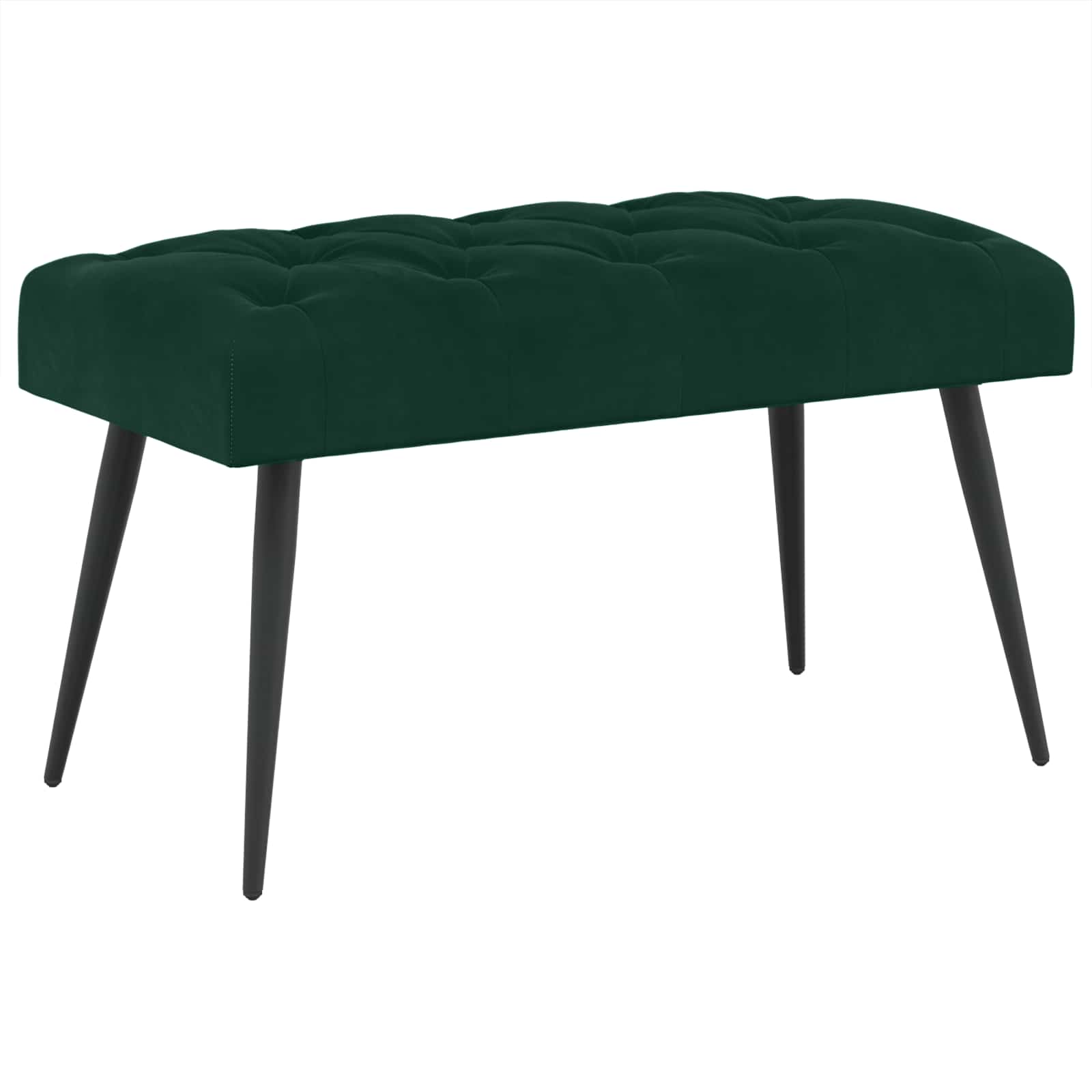 vidaXL Bank met knoopverstelling Lichtgrijs 60 x 40 x 45 cm Fluweel