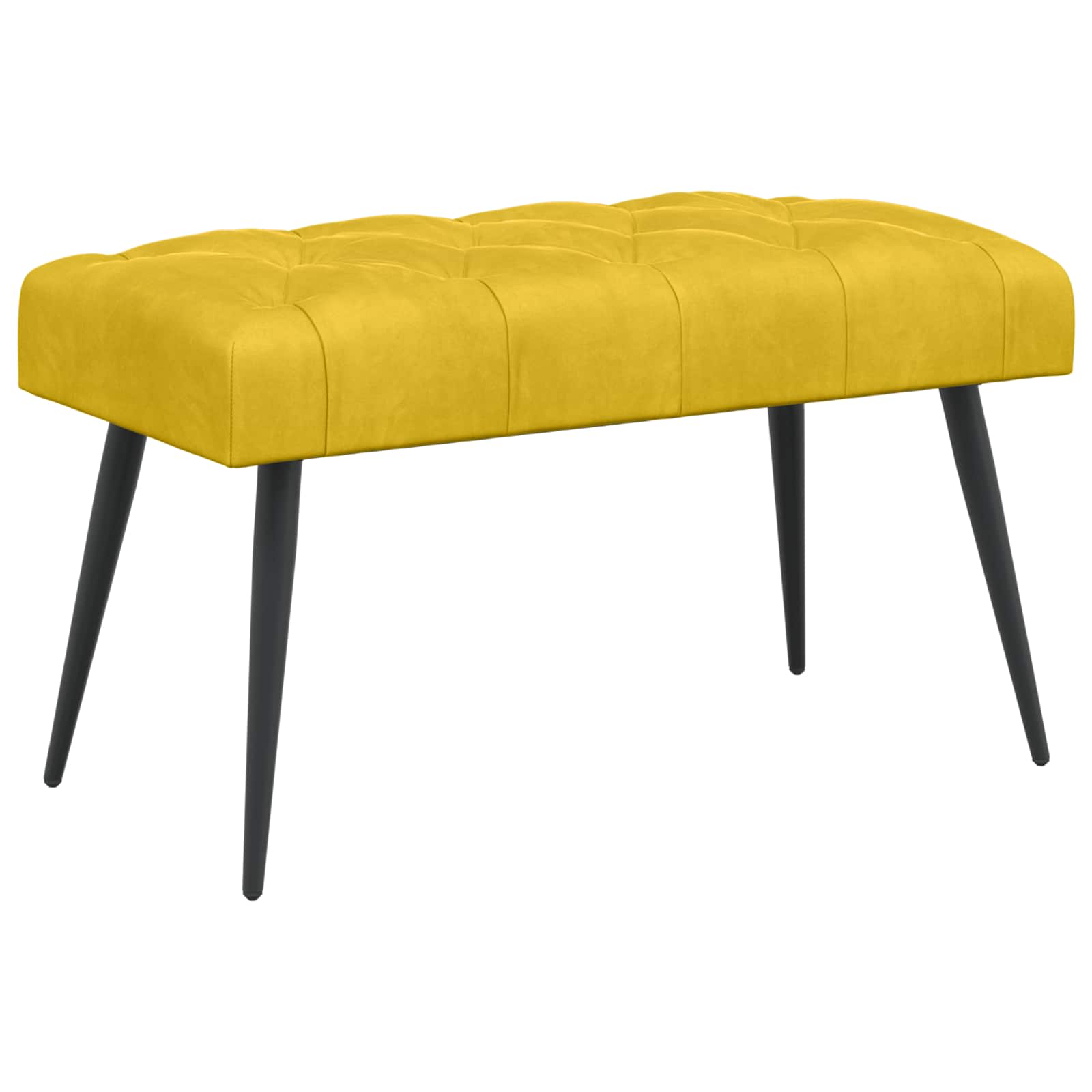 vidaXL Bank met knoopverstelling Lichtgrijs 60 x 40 x 45 cm Fluweel