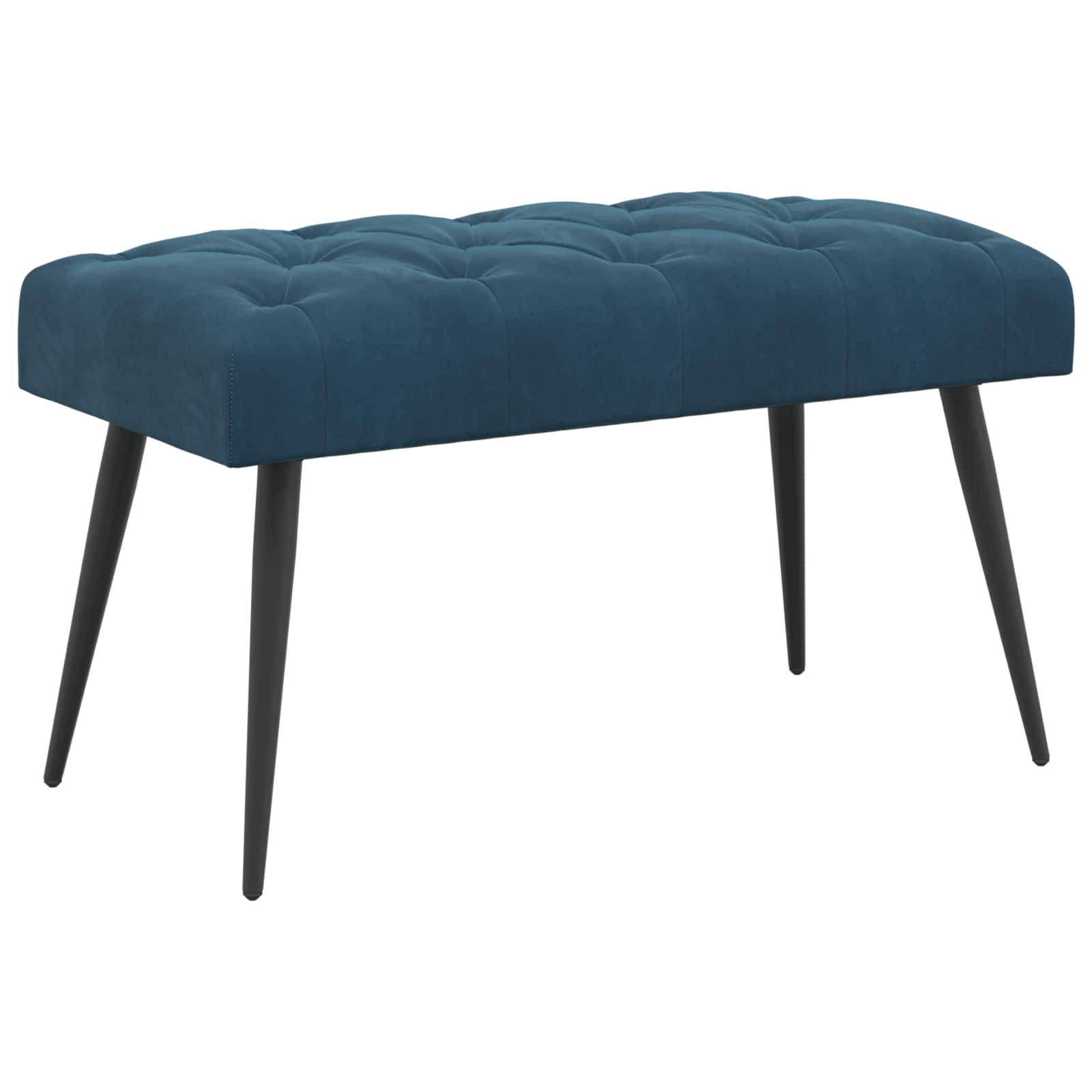 vidaXL Bank met knoopverstelling Lichtgrijs 60 x 40 x 45 cm Fluweel