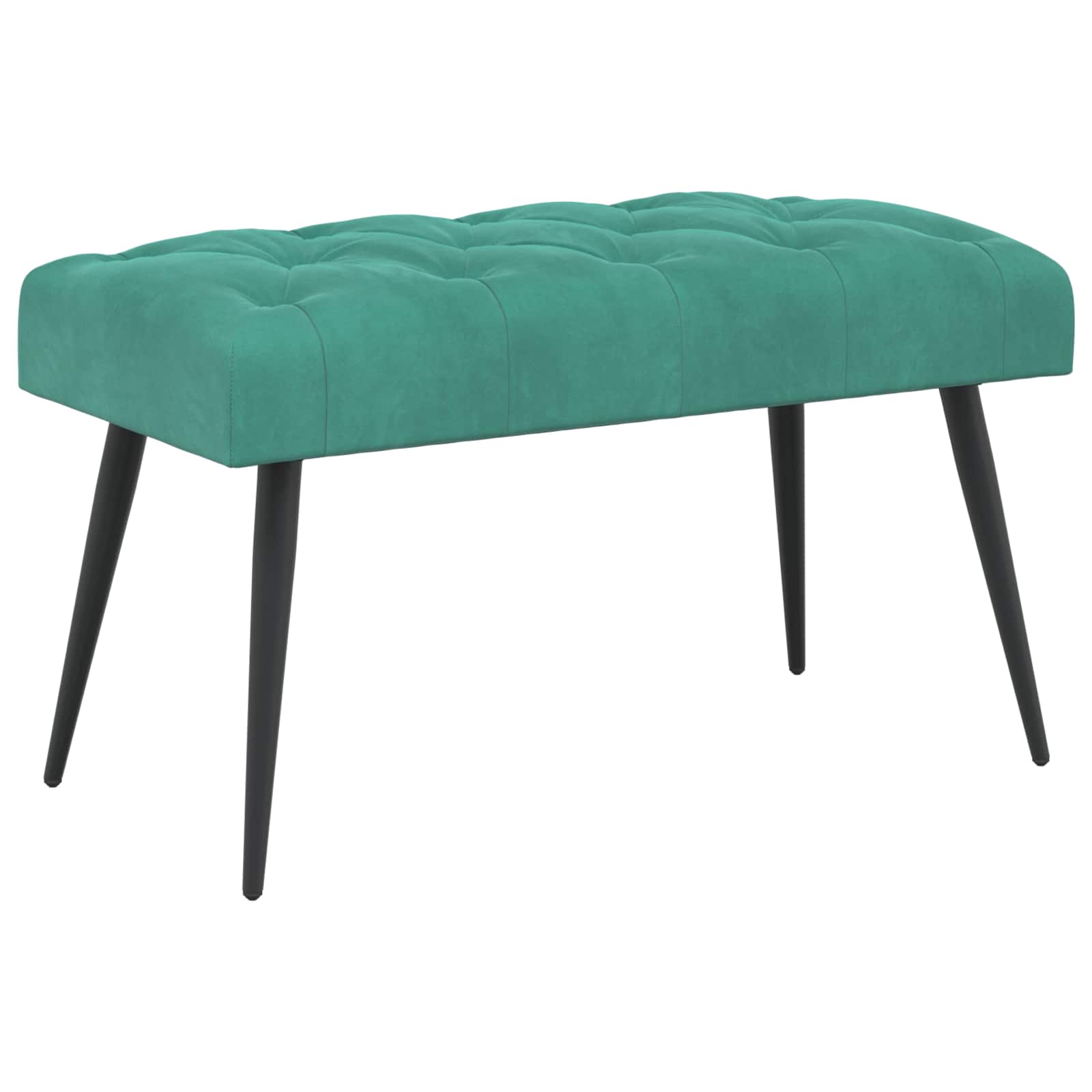 vidaXL Bank met knoopverstelling Lichtgrijs 60 x 40 x 45 cm Fluweel