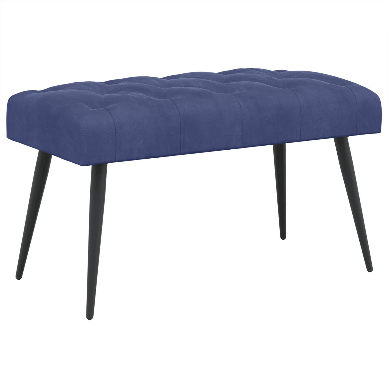 vidaXL Bank met knoopverstelling Lichtgrijs 60 x 40 x 45 cm Fluweel