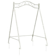 vidaXL Swing Frame Antiek wit 113 x 121,5 x 168 cm Staal