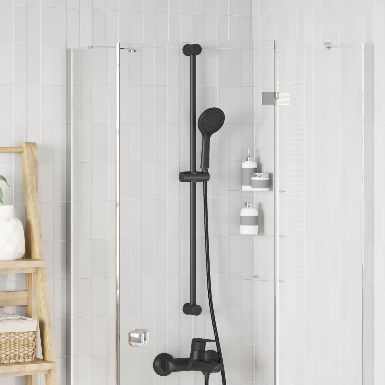 vidaXL Douchkop Houder Chroom 71 cm Roestvrij staal