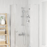 vidaXL Douchesysteem set Chroom 70 cm Roestvrij staal