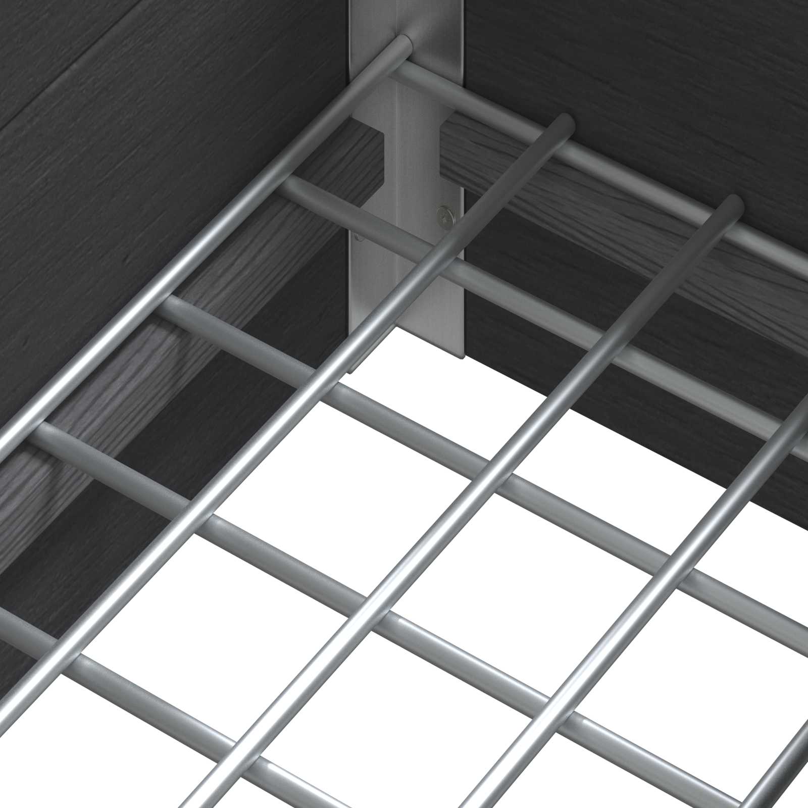 vidaXL Verhoogde plantenbak Grijs 50 x 30 x 22 cm WPC en Aluminium