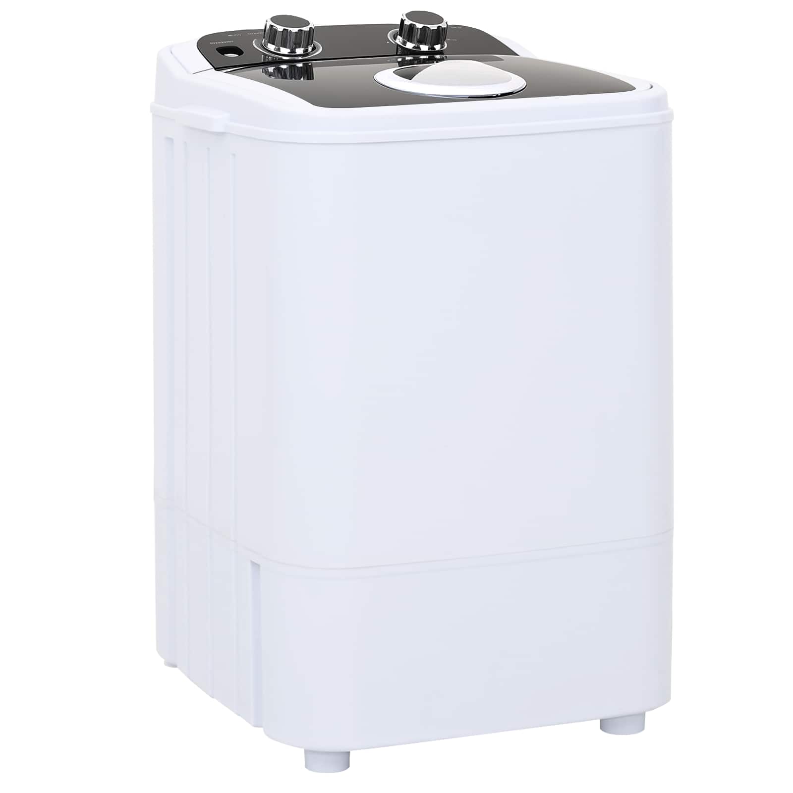 vidaXL Mini Wasmachine met Enkele Wasbak 4,6 kg Blauw en Wit