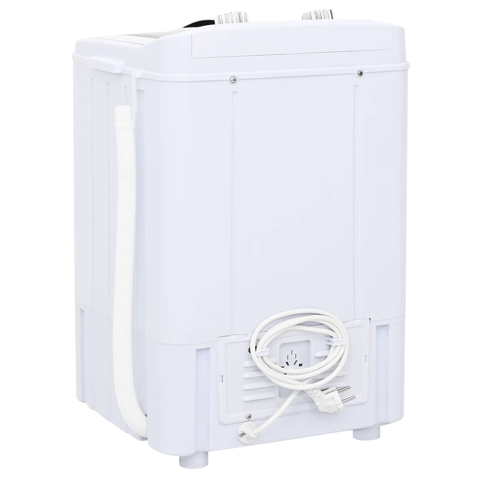 vidaXL Mini Wasmachine met Enkele Wasbak 4,6 kg Blauw en Wit