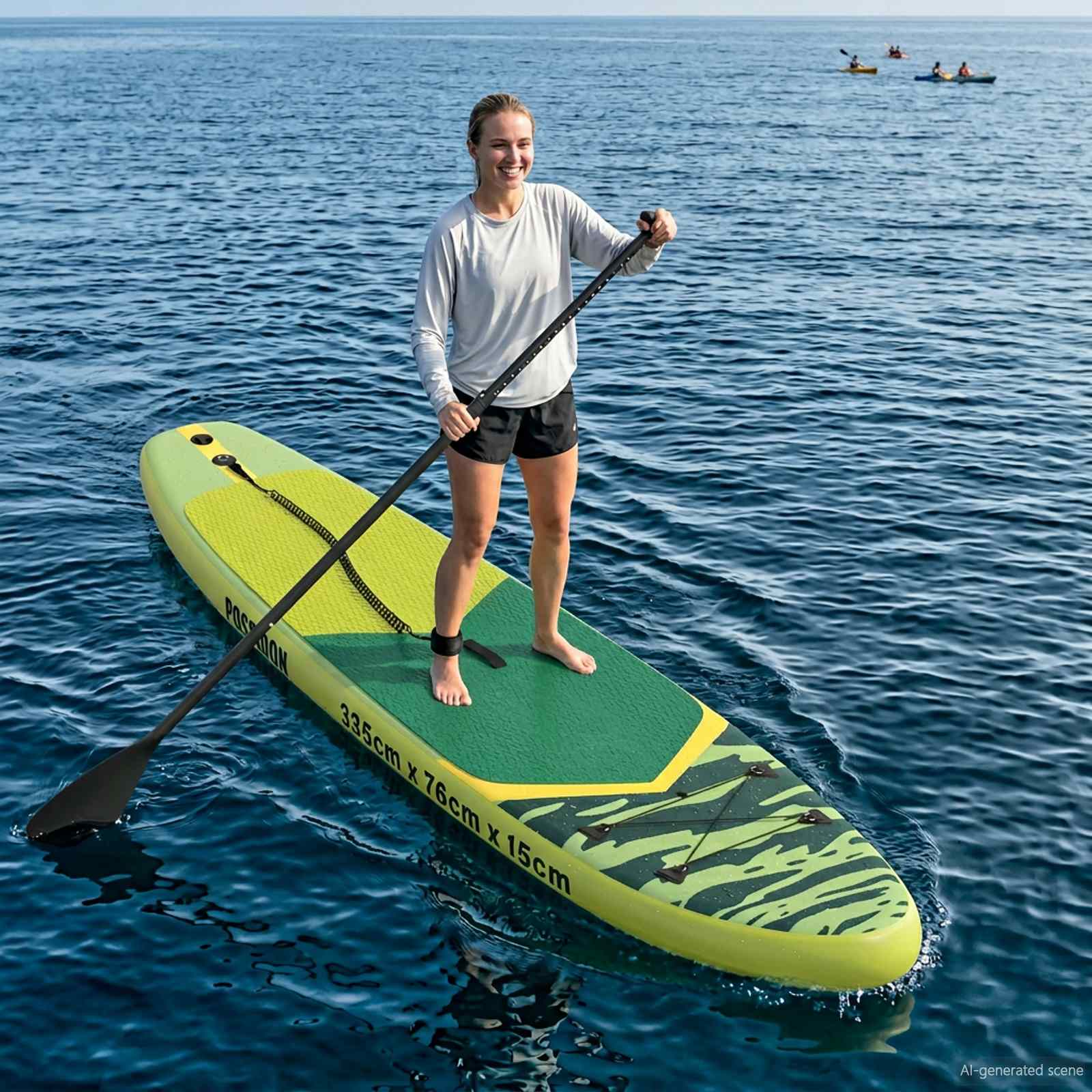 vidaXL Opblaasbare Stand Up Paddle Board HYDROS 305 x 76 x 15 cm voor