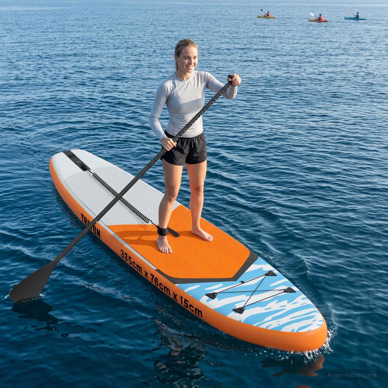 vidaXL Opblaasbare Stand Up Paddle Board HYDROS 305 x 76 x 15 cm voor