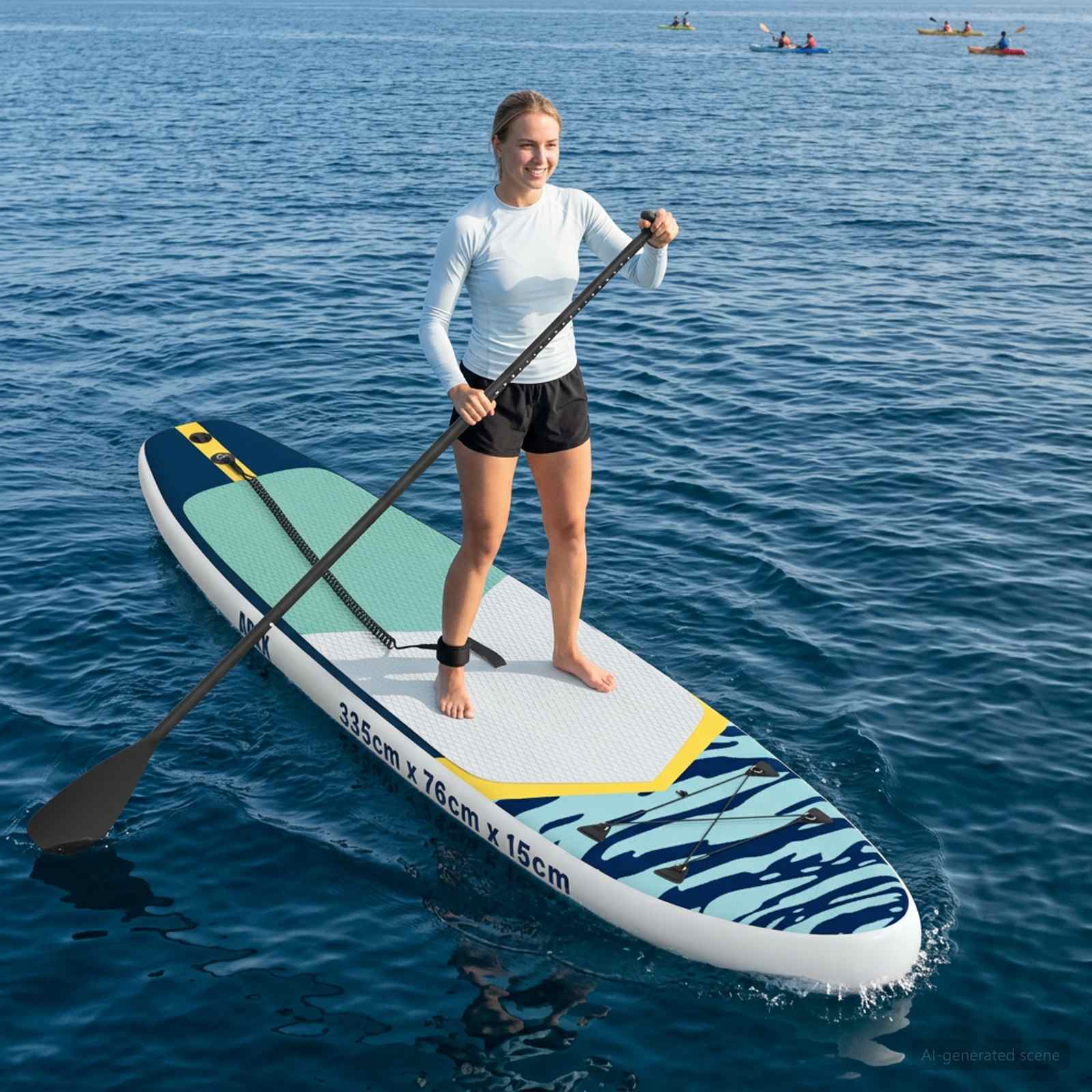 vidaXL Opblaasbare Stand Up Paddle Board HYDROS 305 x 76 x 15 cm voor