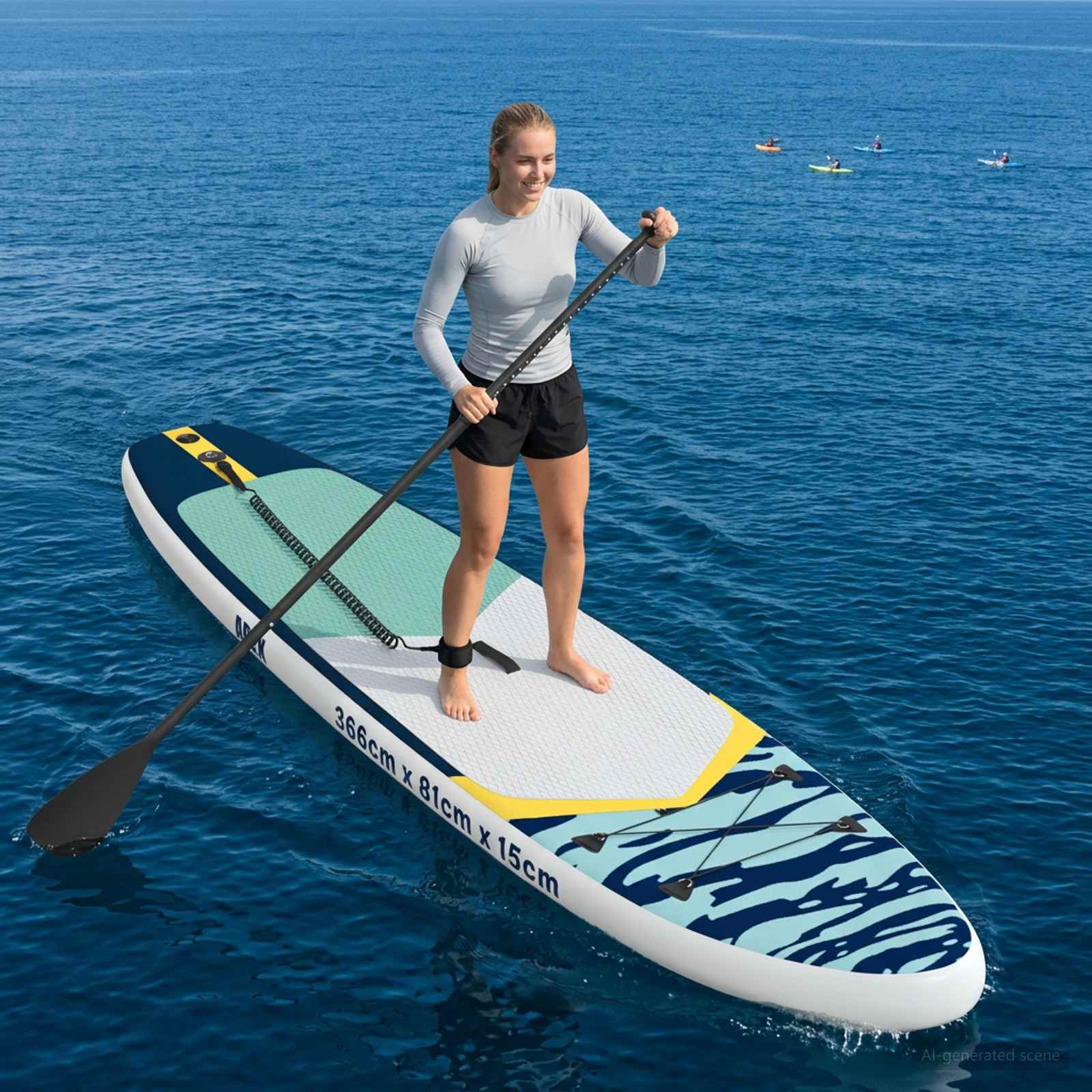 vidaXL Opblaasbare Stand Up Paddle Board HYDROS 305 x 76 x 15 cm voor