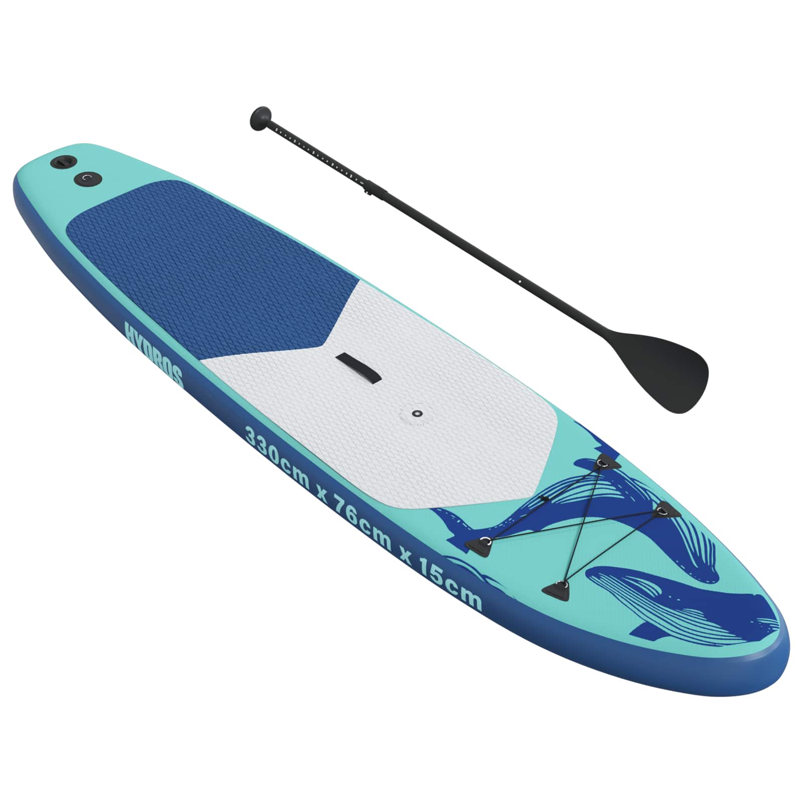 vidaXL Opblaasbaar SUP Board met Zeil HYDROS 330 x 76 x 15 cm voor