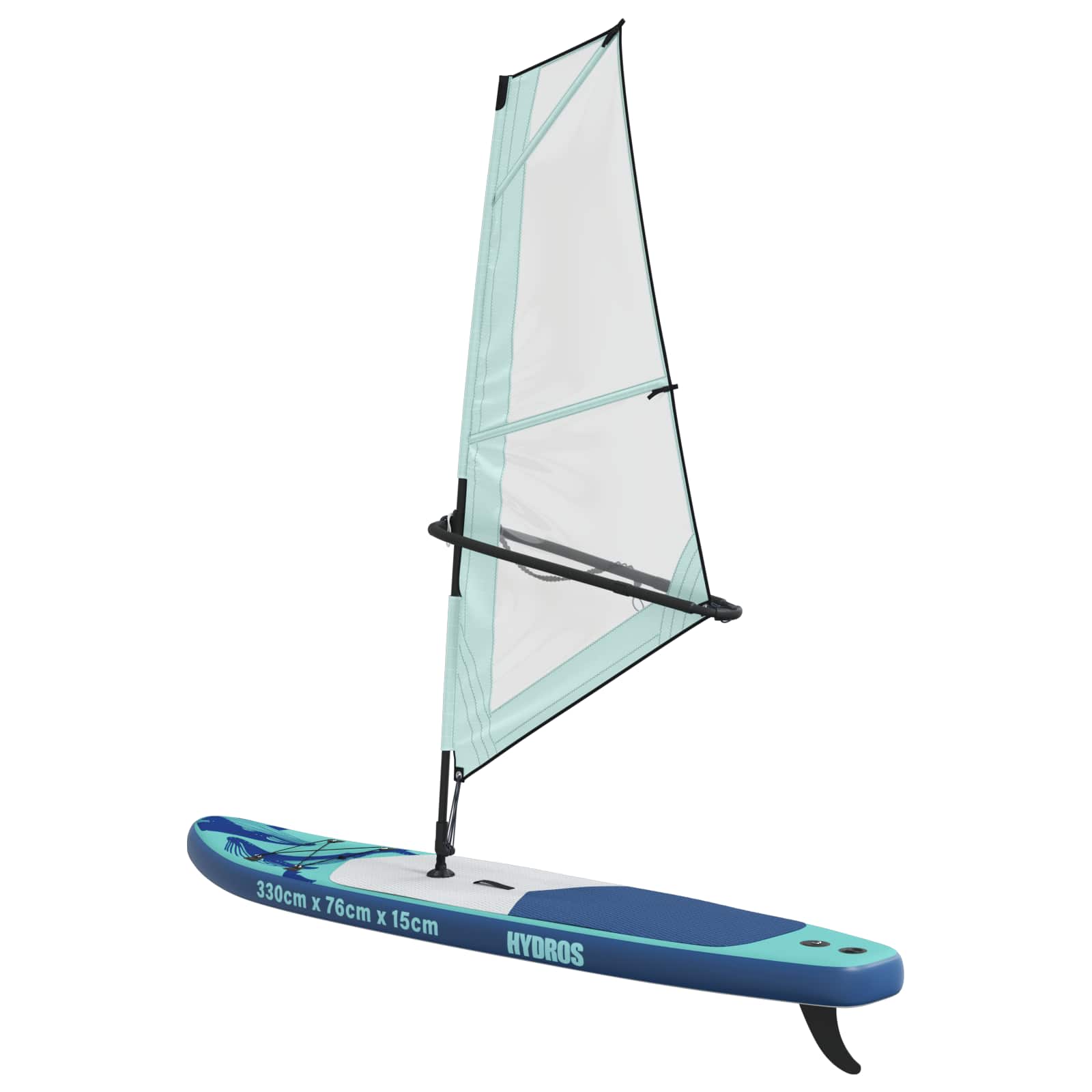 vidaXL Opblaasbaar SUP Board met Zeil HYDROS 330 x 76 x 15 cm voor