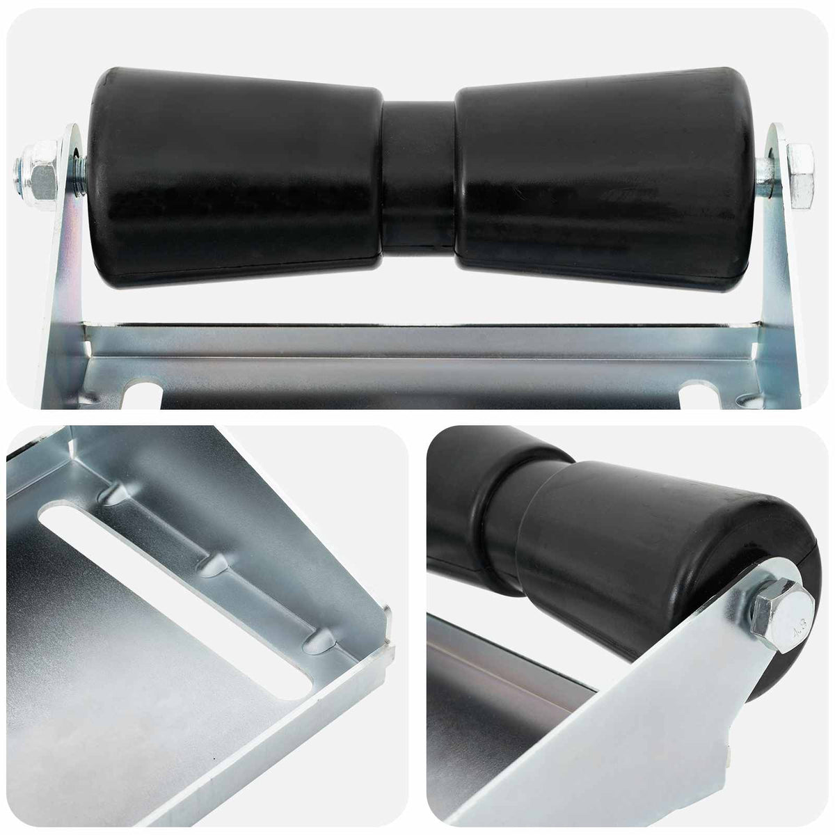 vidaXL Boot Trailer Roller met Beugel 20,3 cm Gegalvaniseerd staal