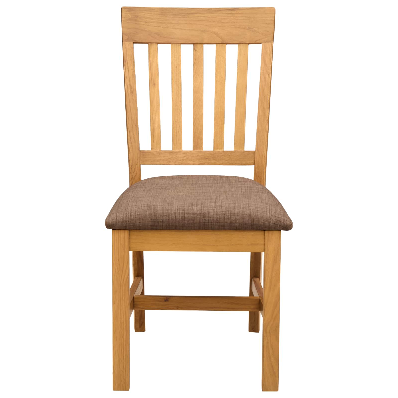 vidaXL Eetkamerstoel 2 pcs Massief Eikenhout Grijs 45 x 59 x 92 cm