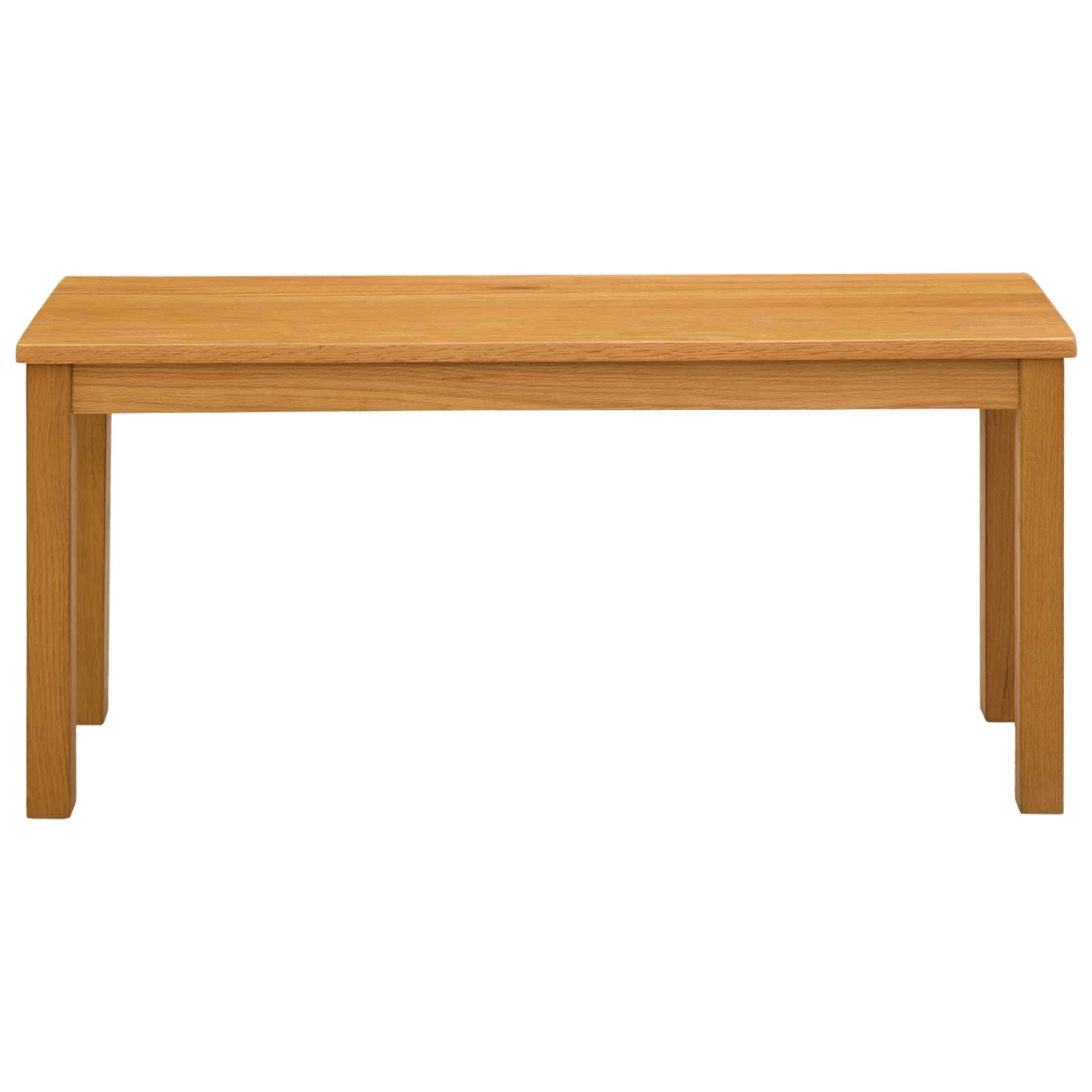 vidaXL Eetbank 95 x 32 x 45 cm Massief Eikenhout Naturel
