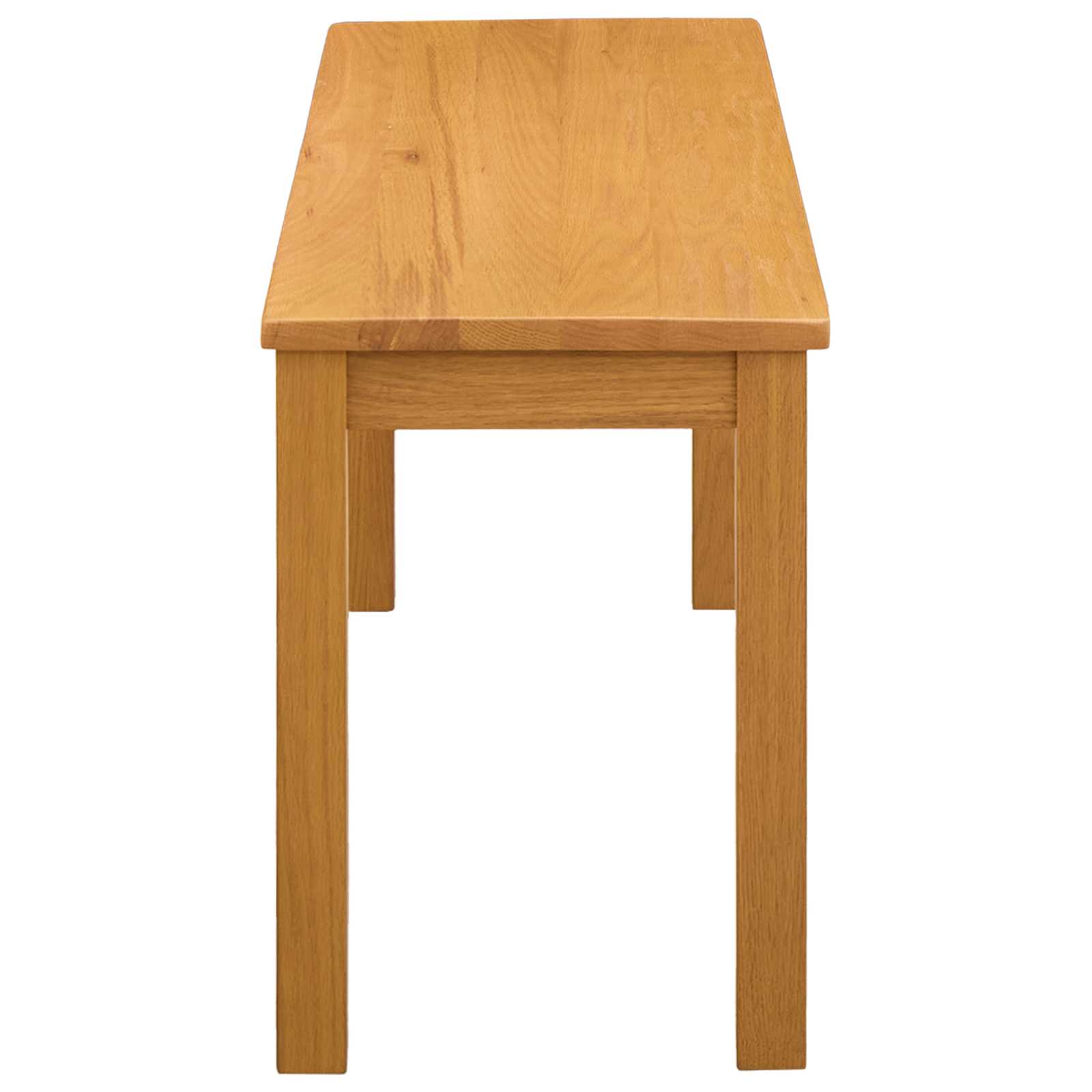 vidaXL Eetbank 95 x 32 x 45 cm Massief Eikenhout Naturel