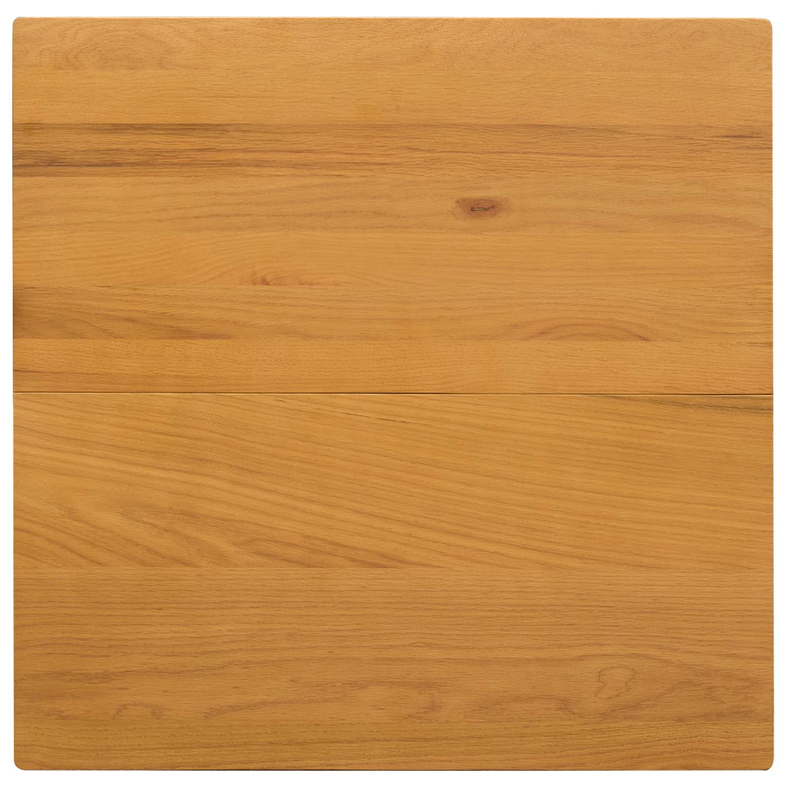 vidaXL Eettafel 75 x 75 x 75,5 cm Massief Eikenhout Naturel Vierkant