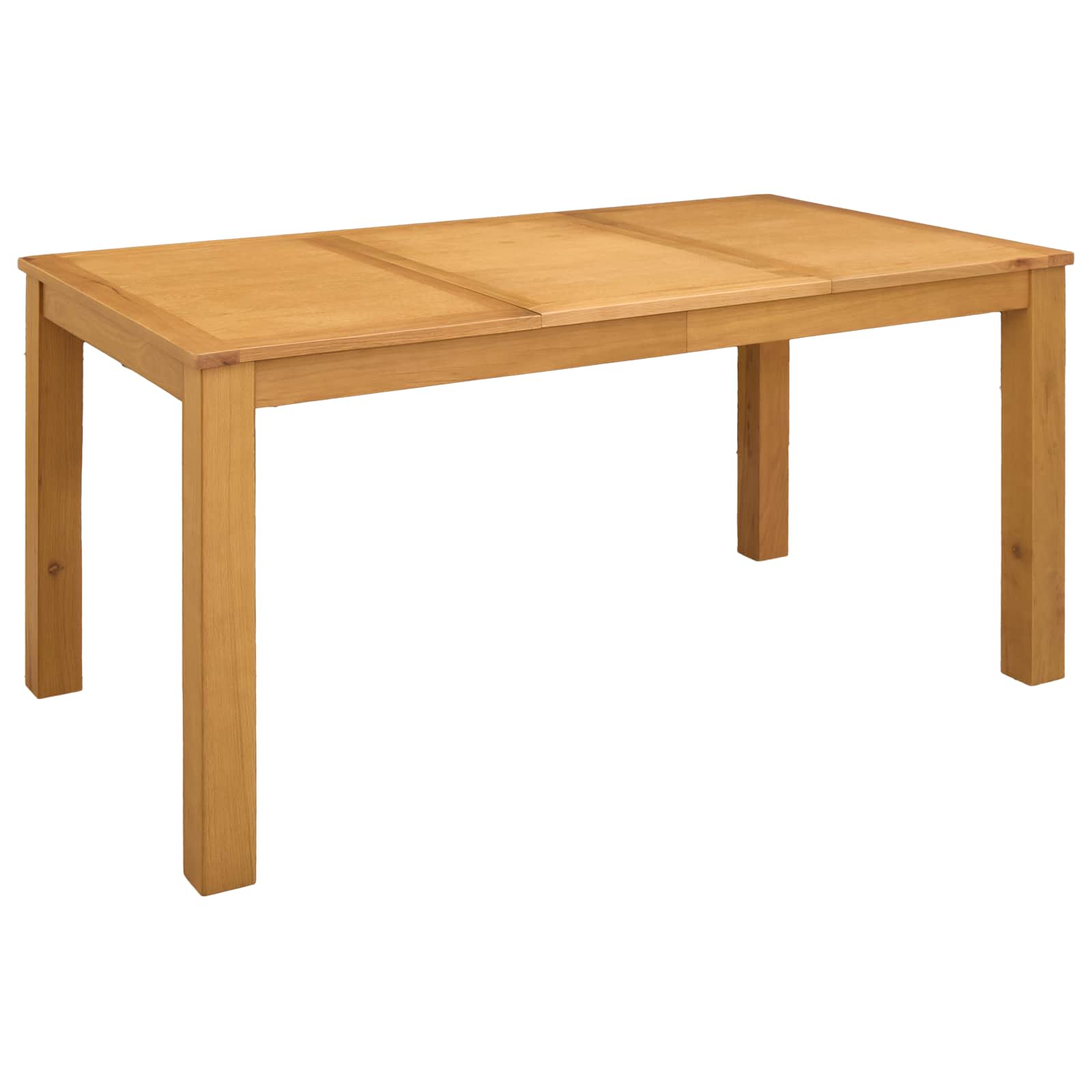 vidaXL Eettafel 200 x 100 x 75 cm Massief Eikenhout Naturel