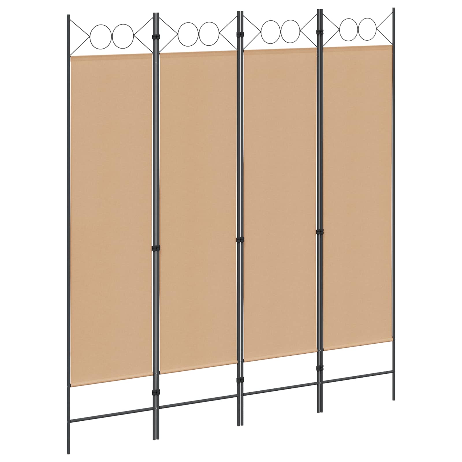 vidaXL Kamerscherm met 4 panelen 160x180 cm antraciet