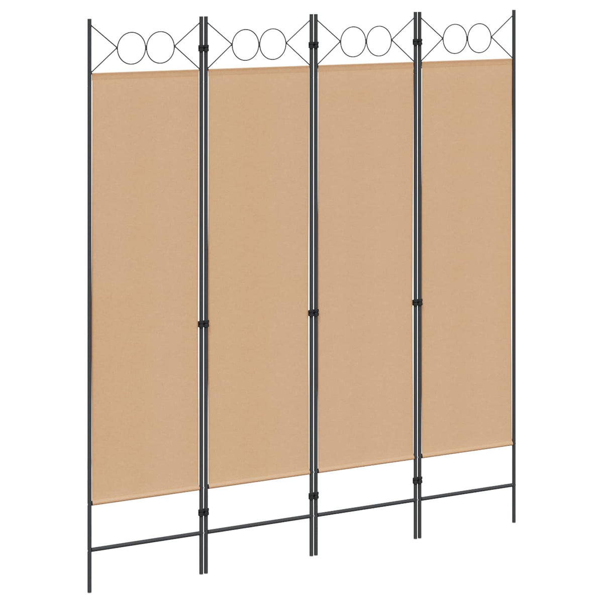 vidaXL Kamerscherm met 4 panelen 160x180 cm antraciet