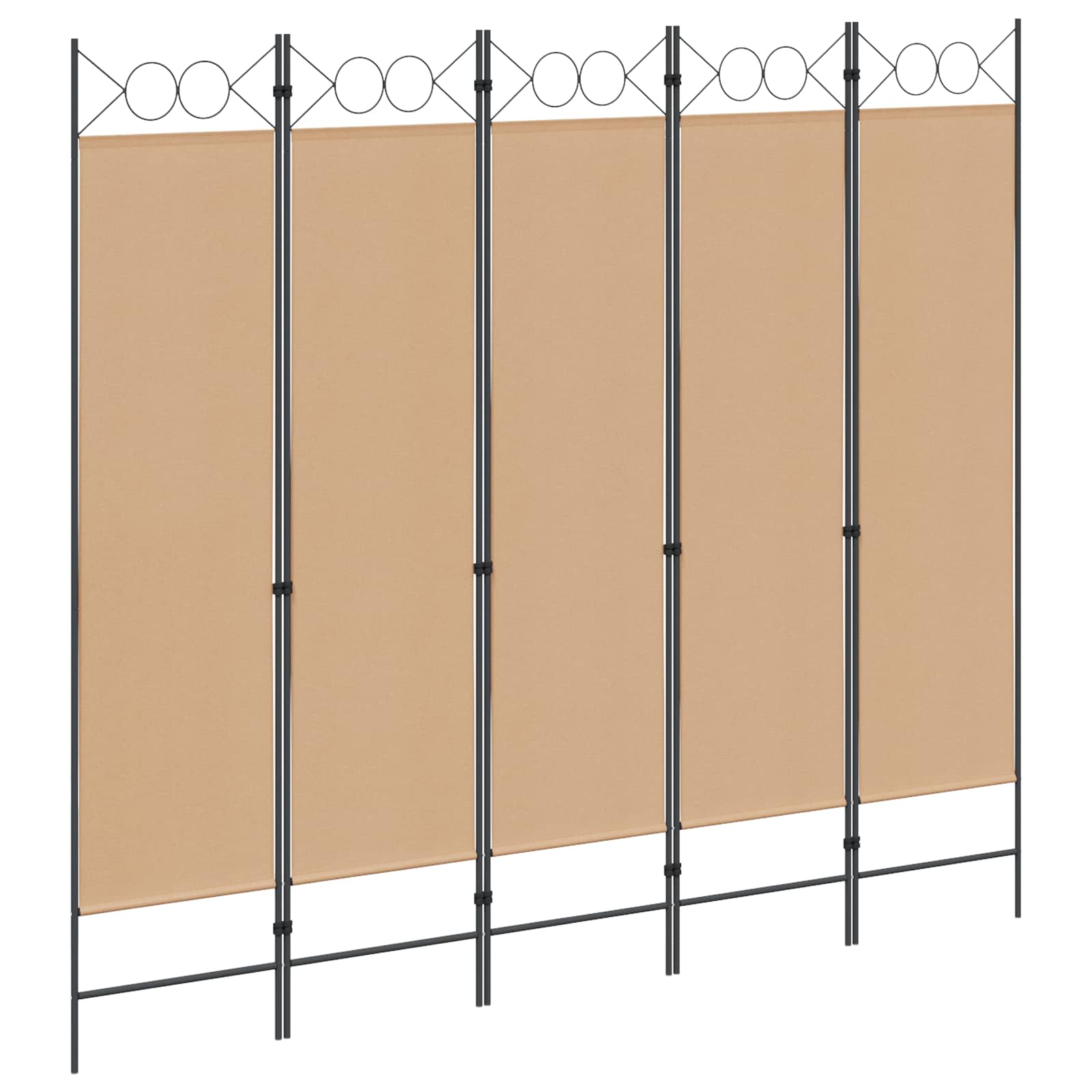 vidaXL Kamerscherm met 4 panelen 160x180 cm antraciet
