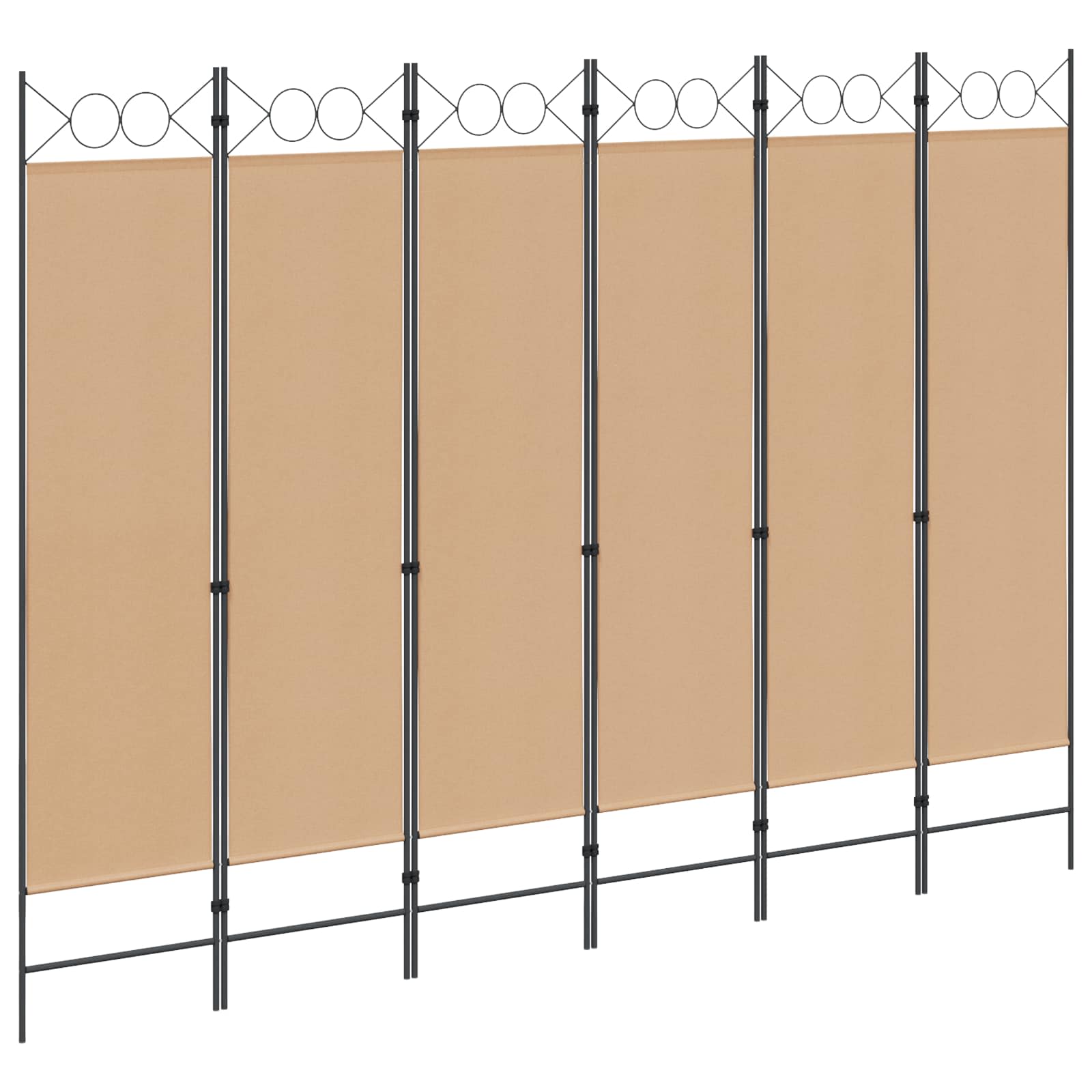 vidaXL Kamerscherm met 4 panelen 160x180 cm antraciet