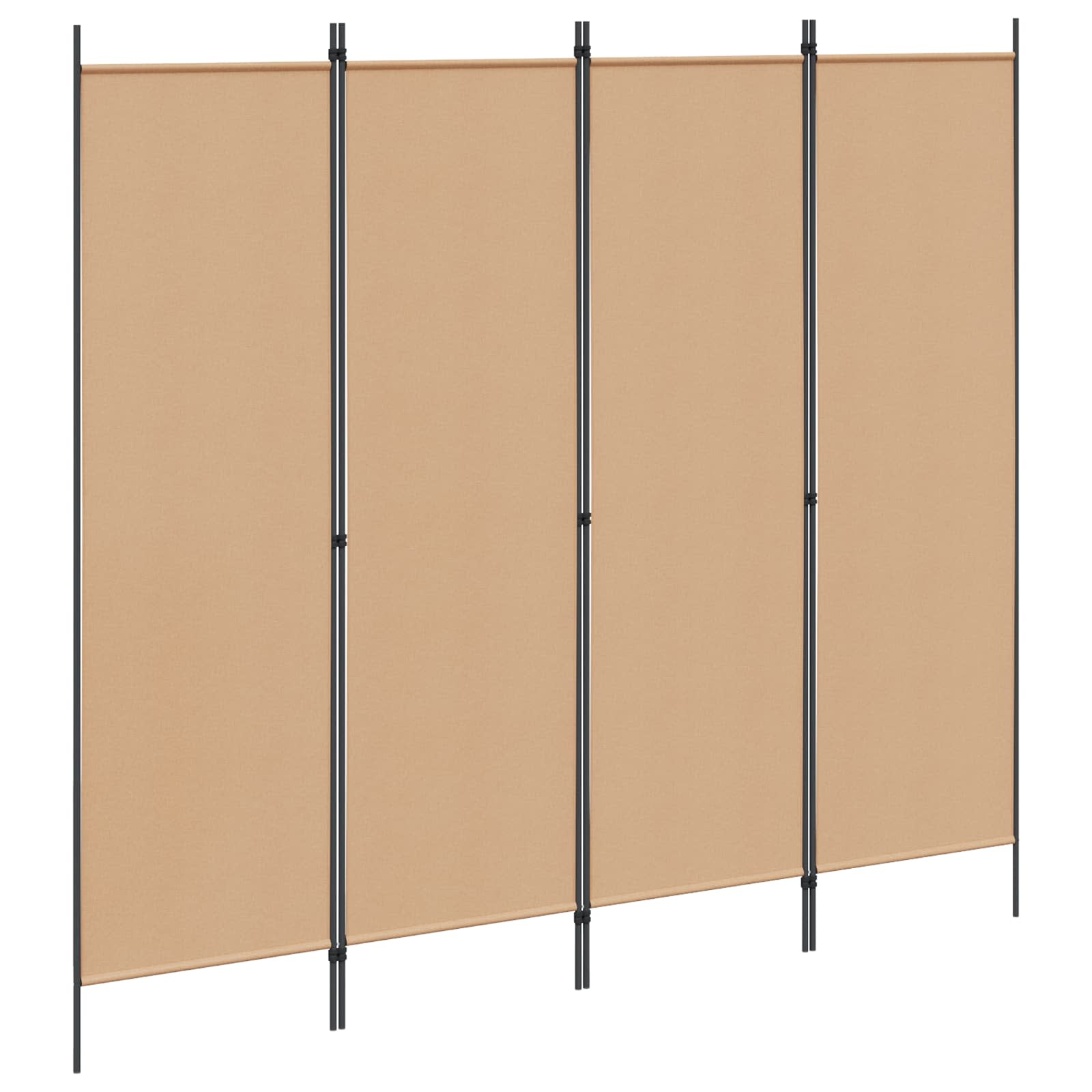 vidaXL Kamerscherm met 4 panelen 200x180 cm wit