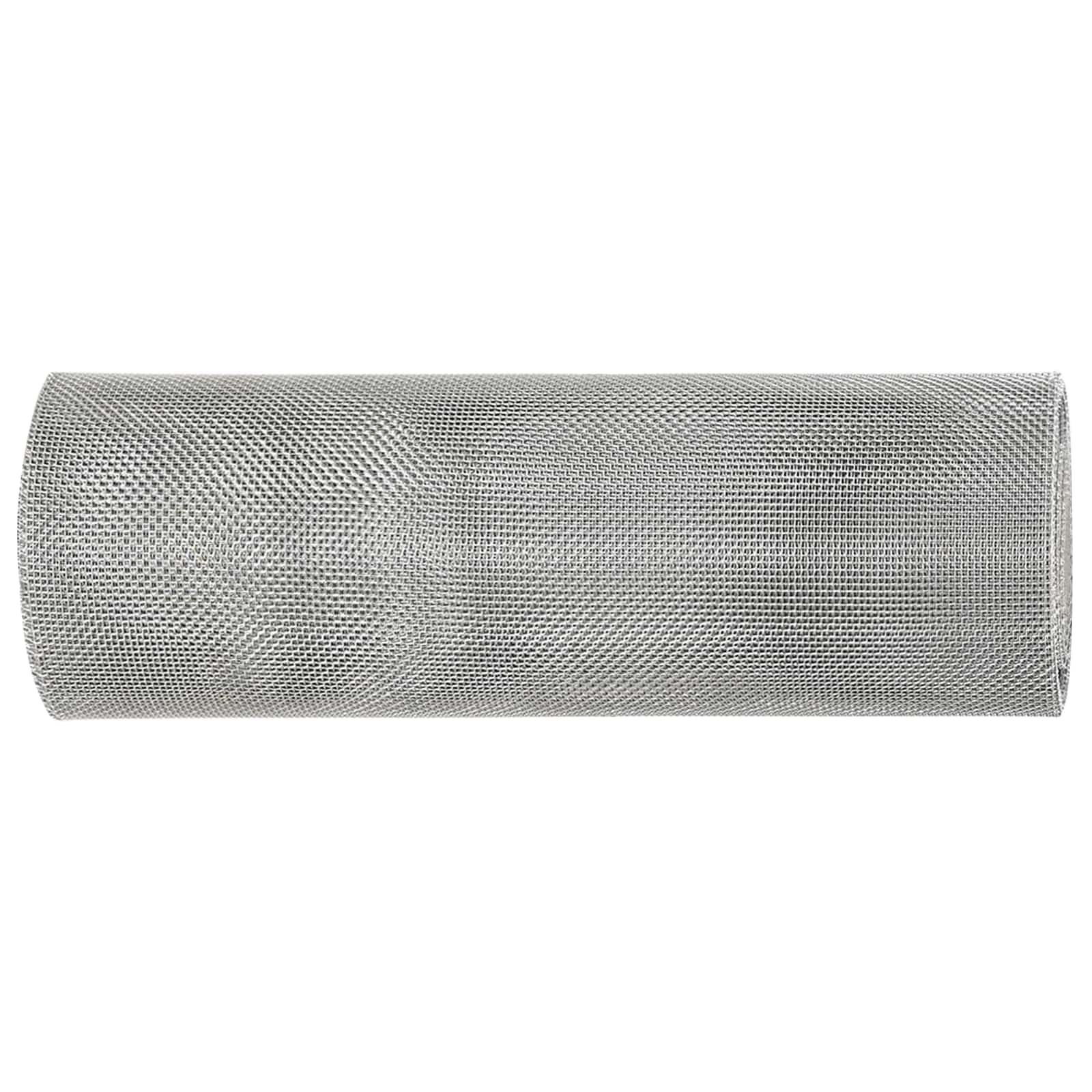 vidaXL Gaas Scherm 20 x 500 cm 20 Mesh RVS 201 Zilverkleurig