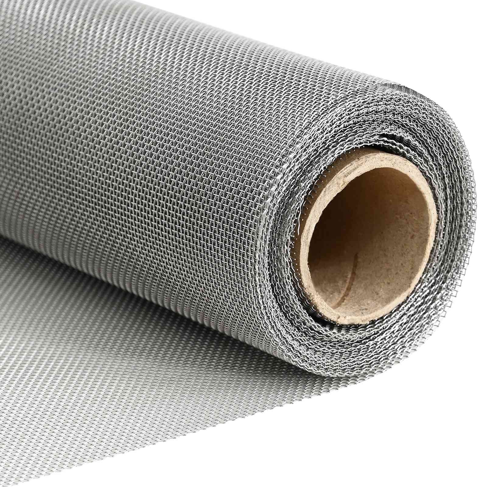 vidaXL Gaas Scherm 20 x 500 cm 20 Mesh RVS 201 Zilverkleurig