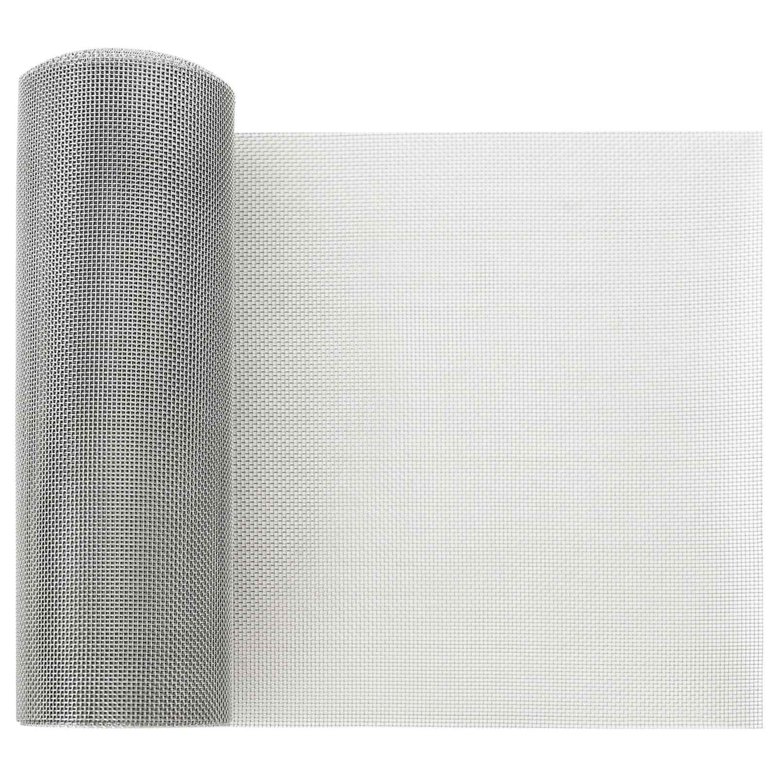vidaXL Gaas Scherm 20 x 500 cm 20 Mesh RVS 201 Zilverkleurig