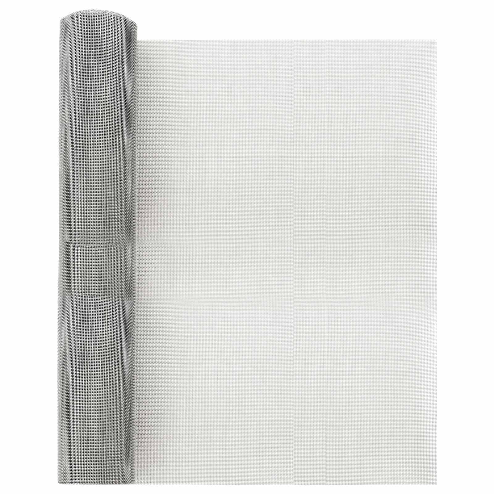 vidaXL Gaas Scherm 20 x 500 cm 20 Mesh RVS 201 Zilverkleurig