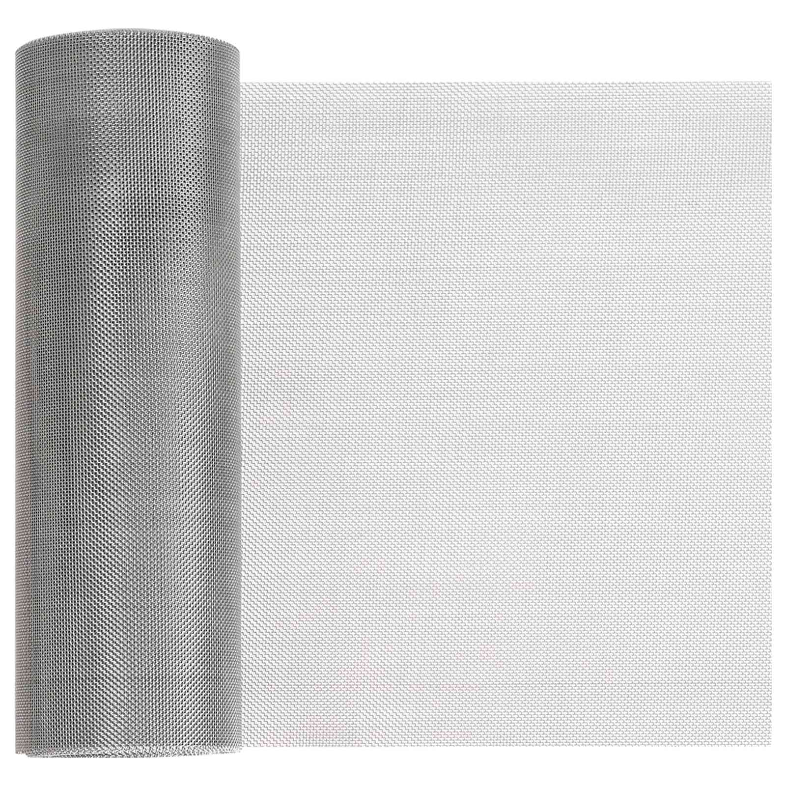 vidaXL Gaas Scherm 20 x 500 cm 20 Mesh RVS 201 Zilverkleurig