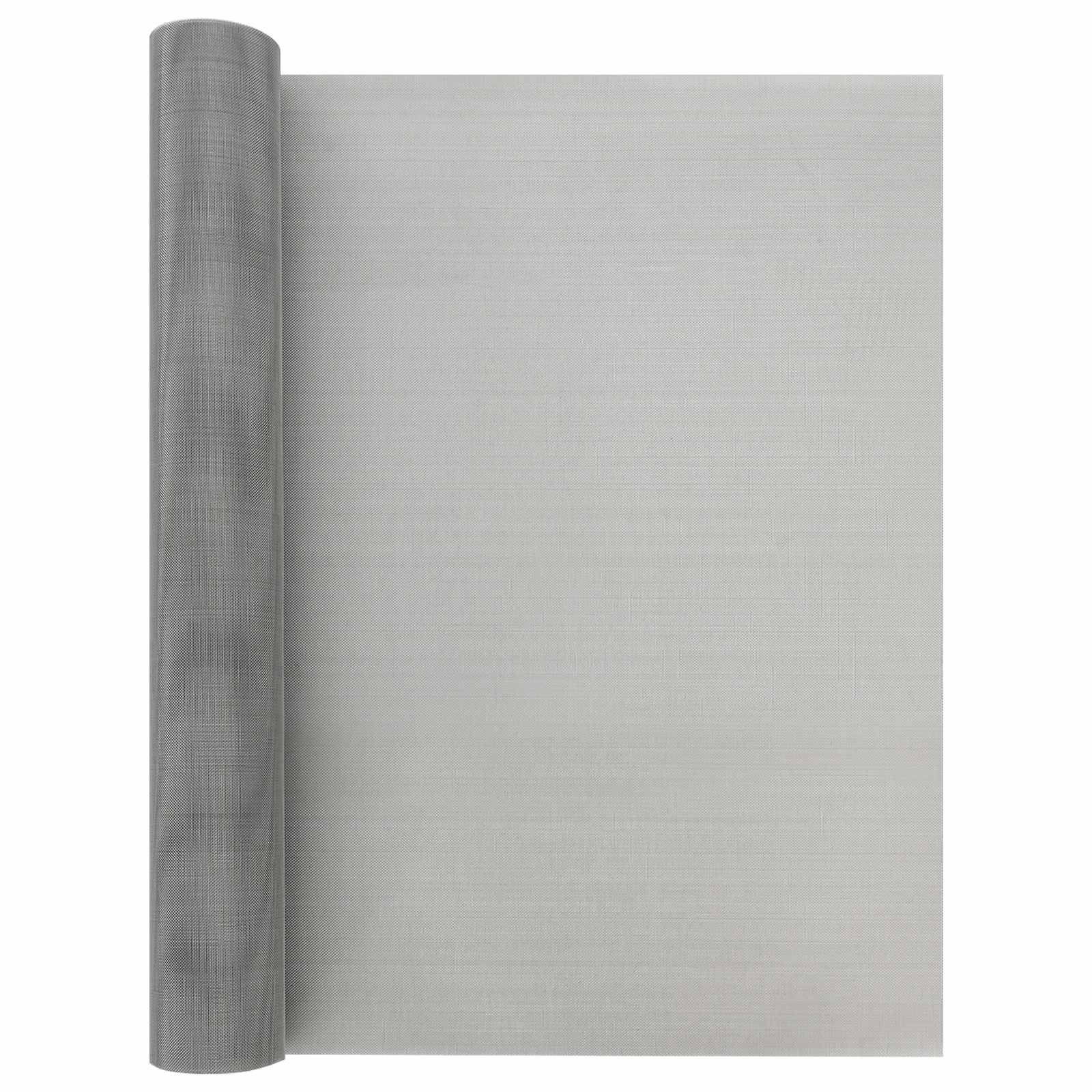 vidaXL Gaas Scherm 20 x 500 cm 20 Mesh RVS 201 Zilverkleurig